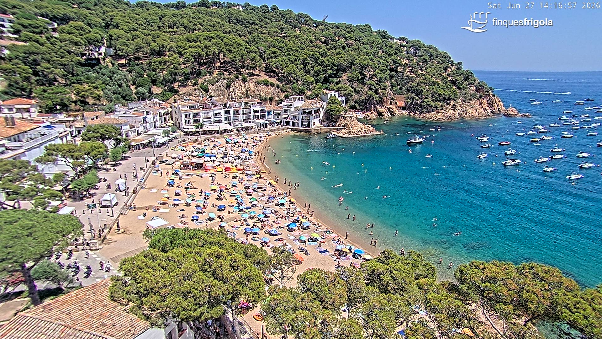 Webcam de Tamariu playa