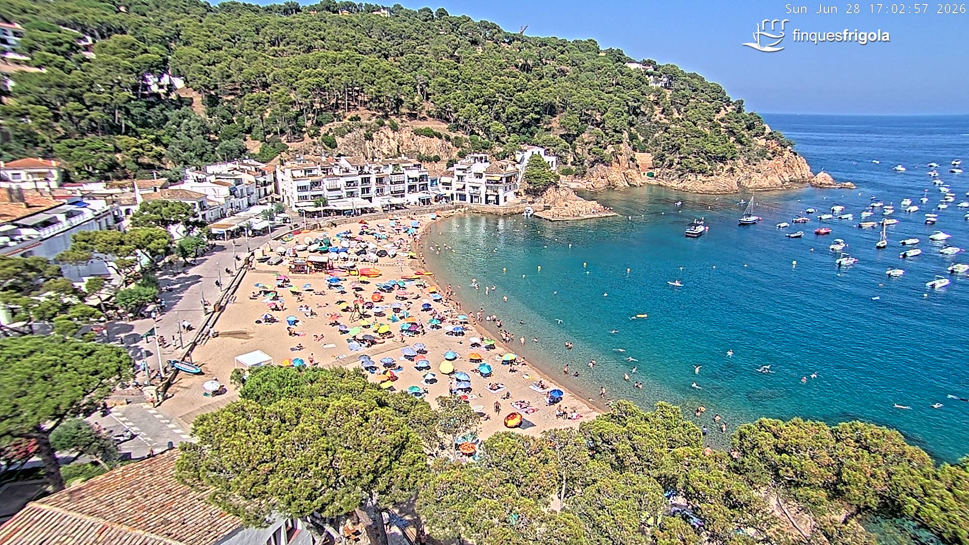 Webcam de Tamariu playa