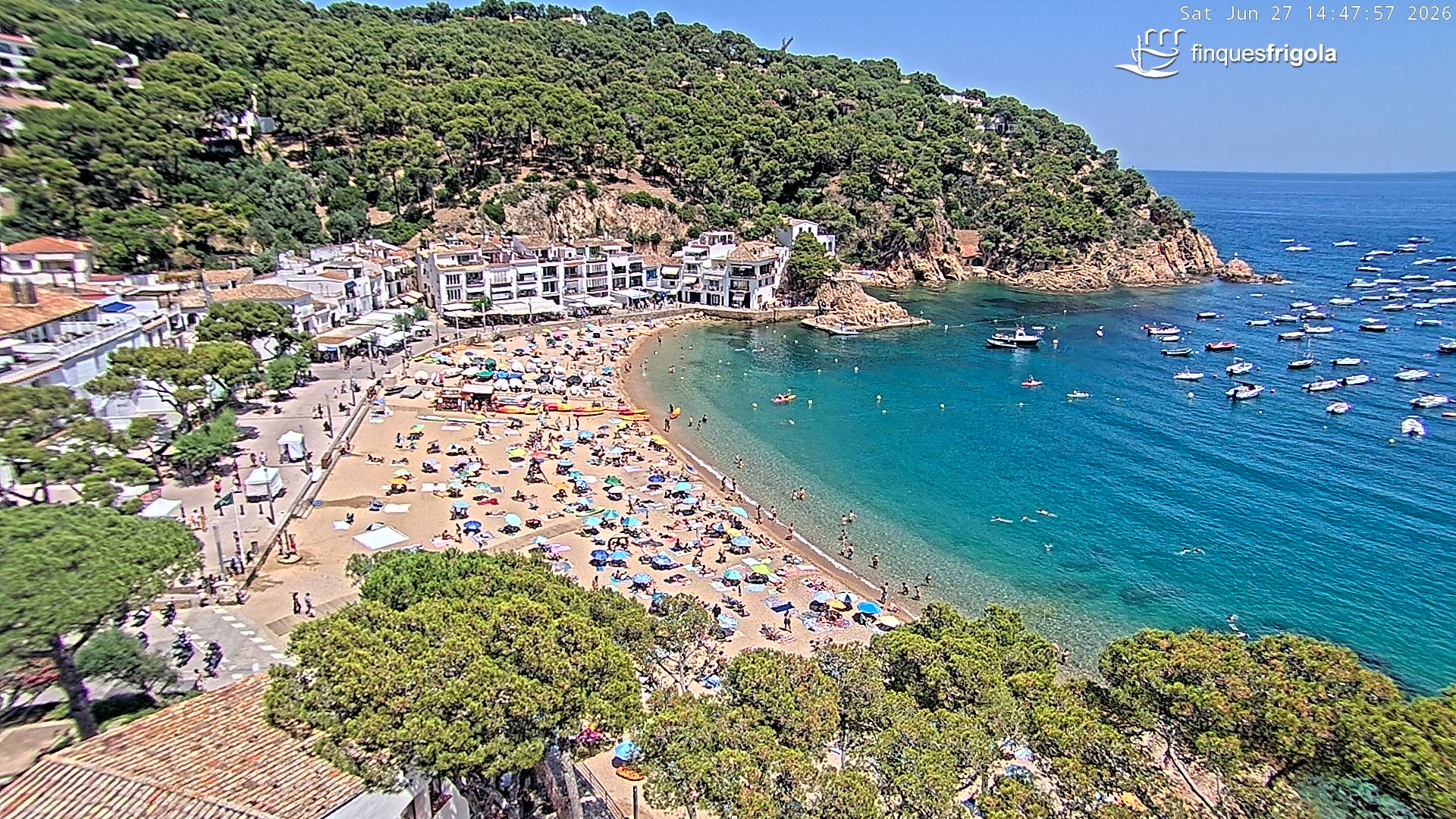 Webcam de Tamariu playa