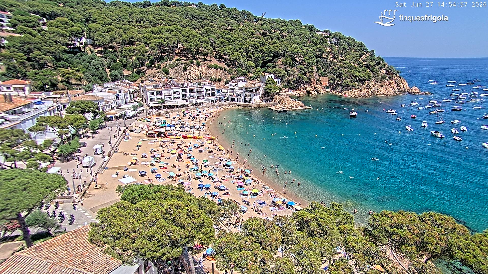 Webcam de Tamariu playa