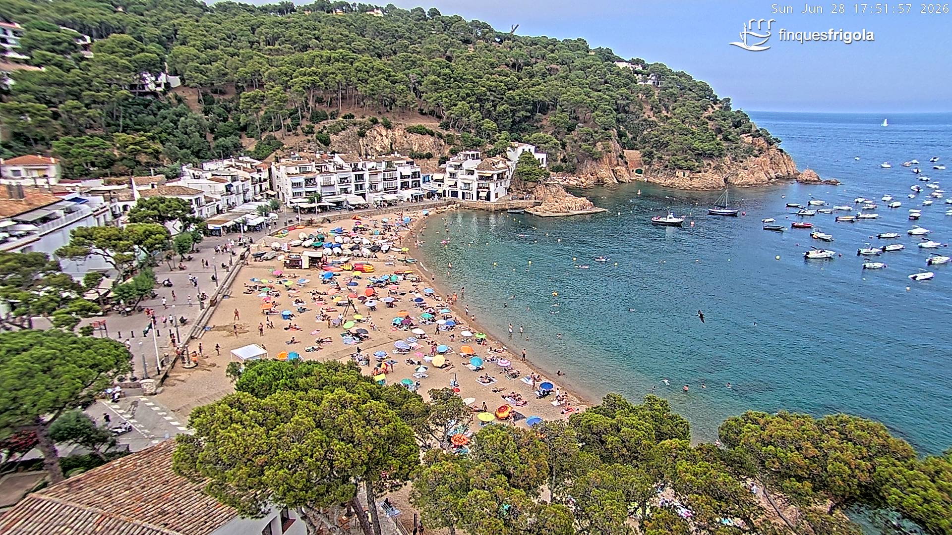 Webcam de Tamariu playa