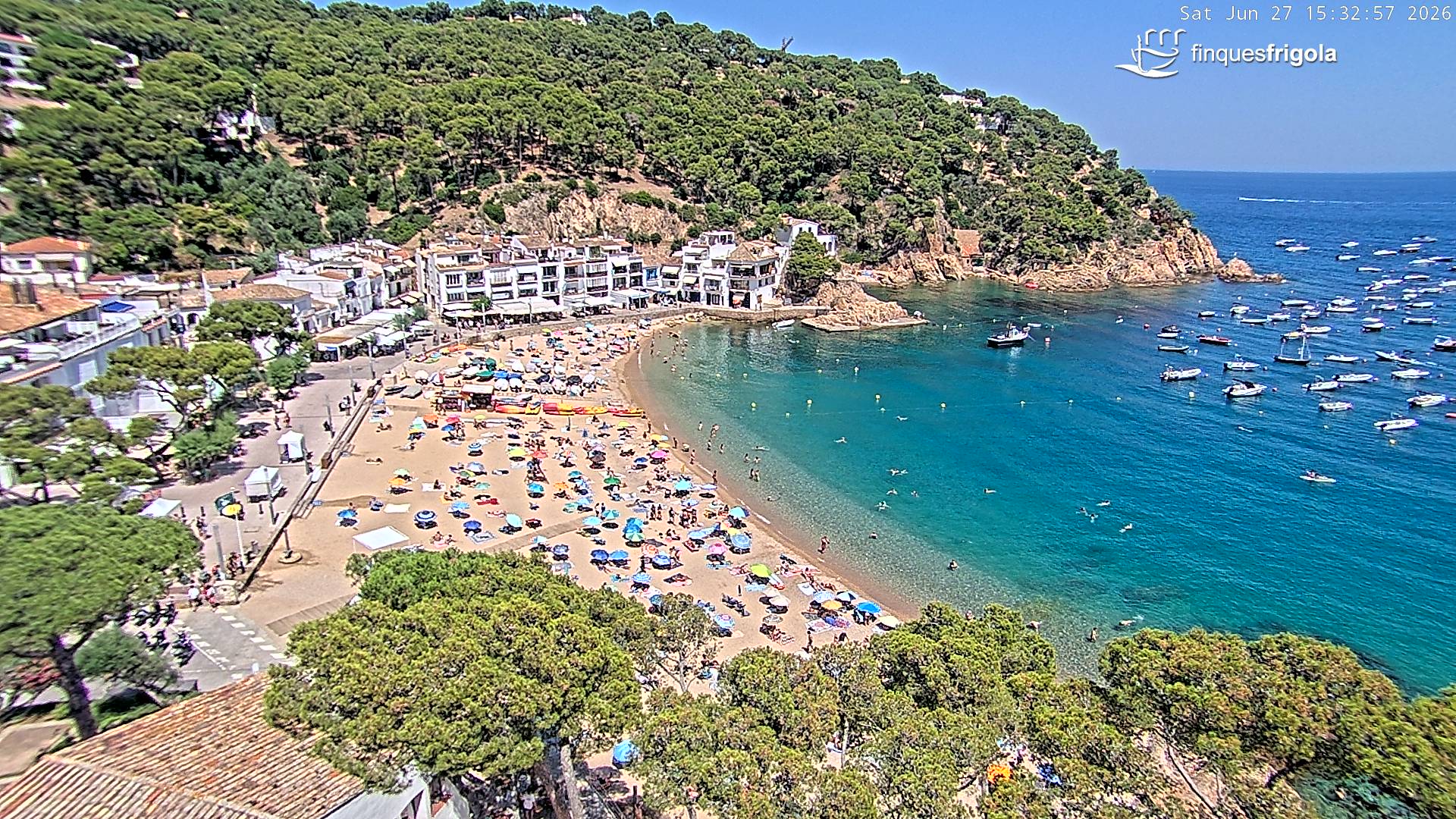 Webcam de Tamariu playa