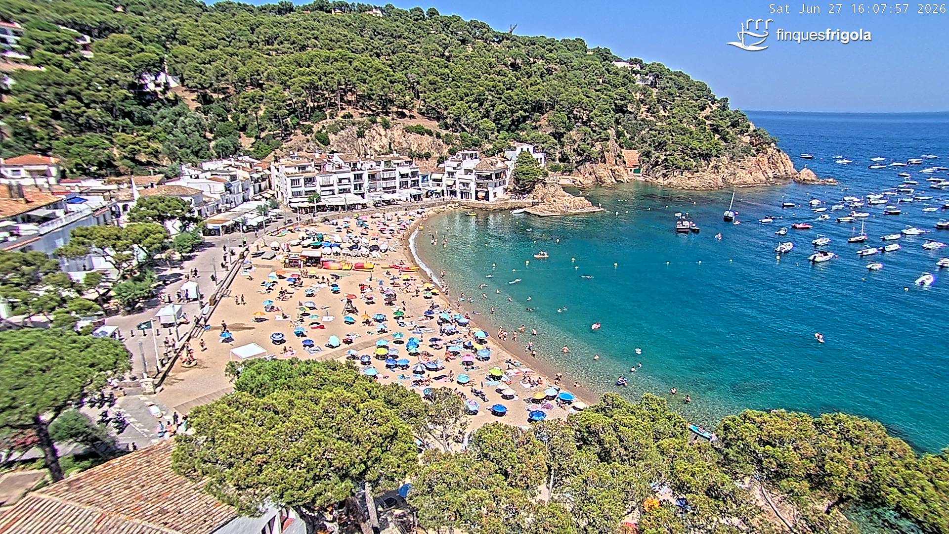 Webcam de Tamariu playa