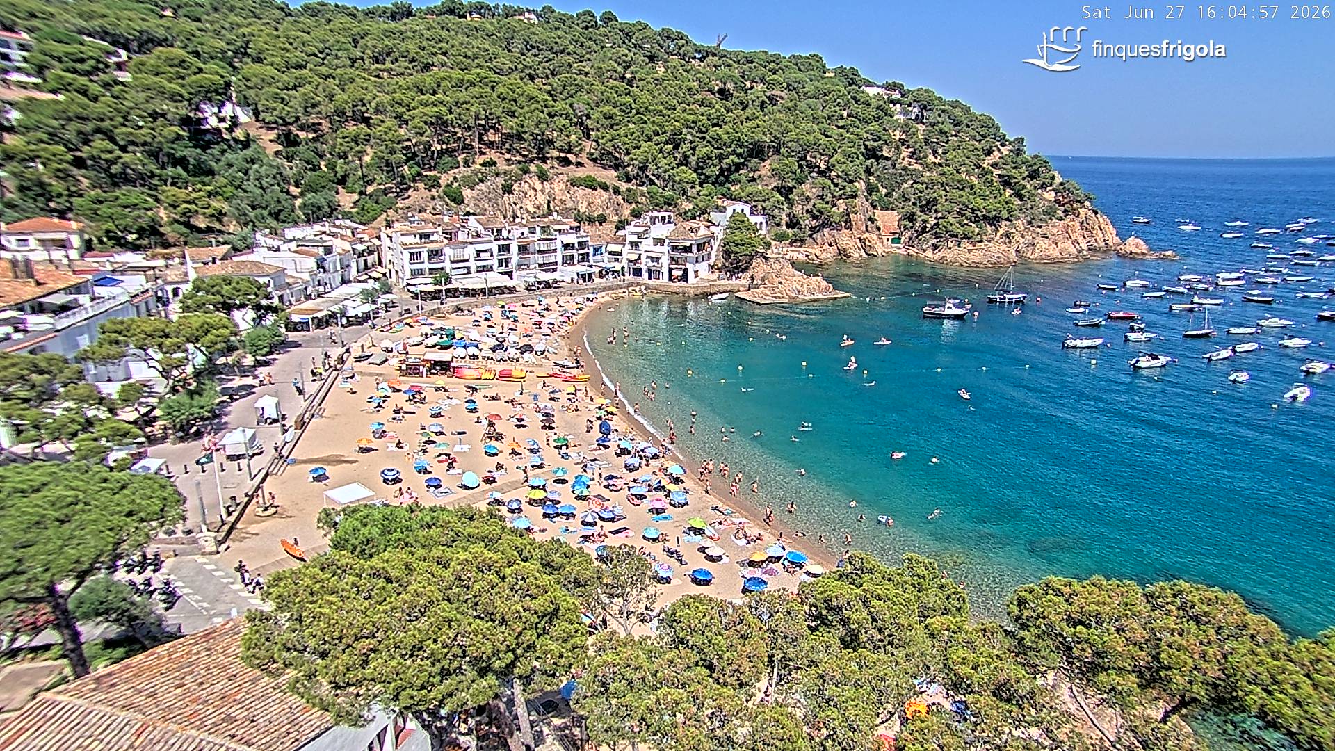 Webcam de Tamariu playa