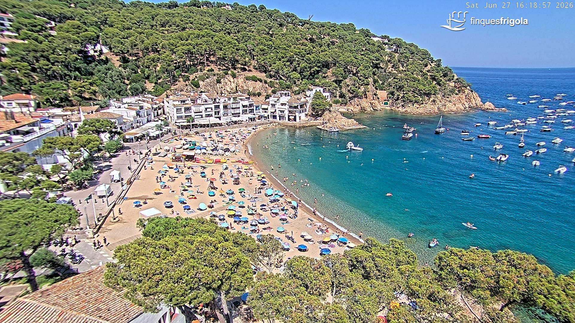Webcam de Tamariu playa
