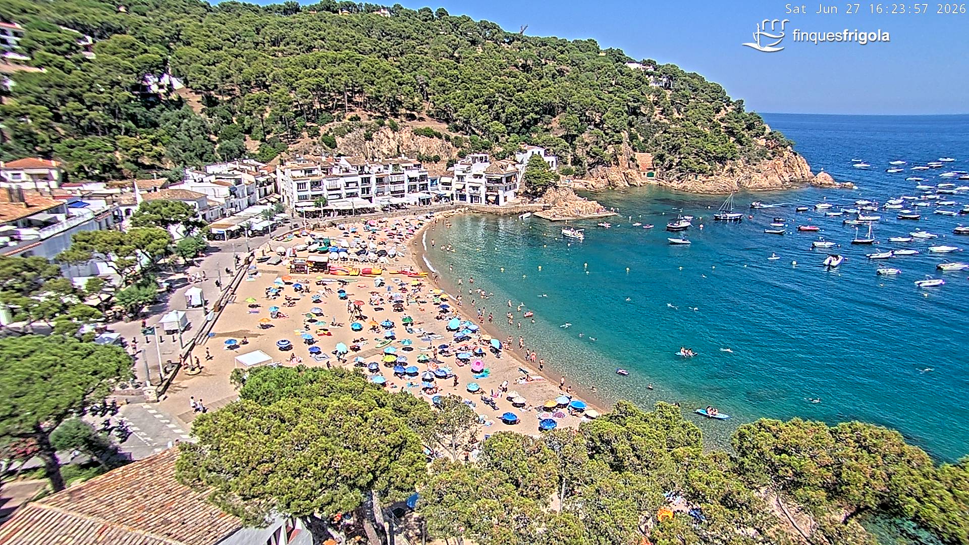 Webcam de Tamariu playa