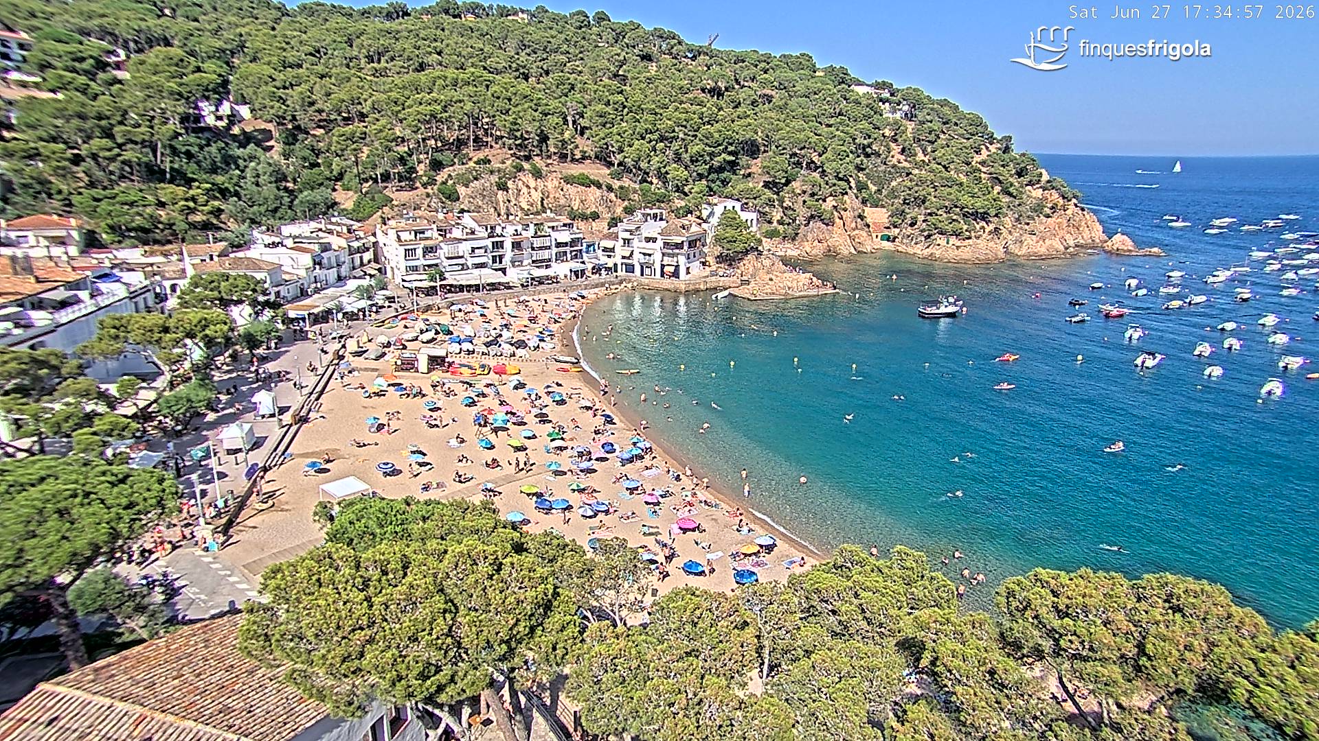 Webcam de Tamariu playa