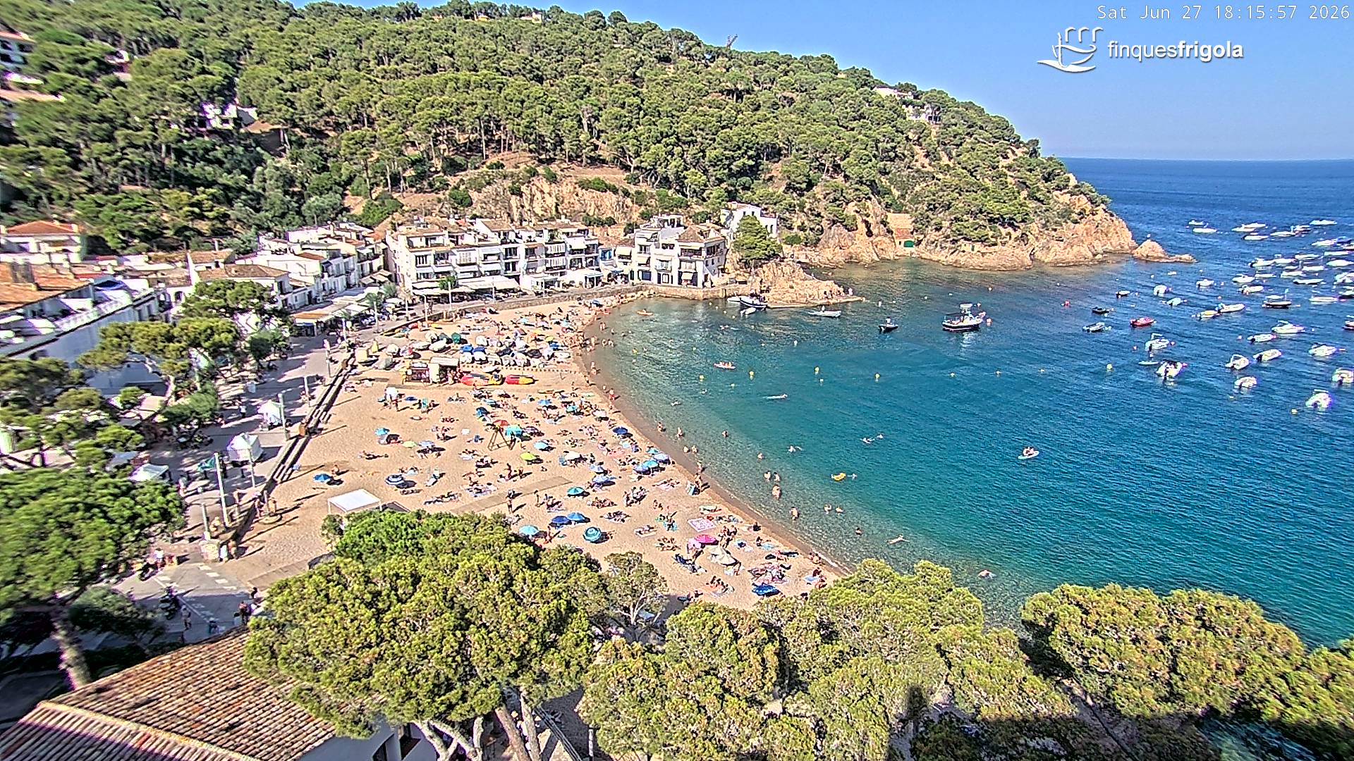 Webcam de Tamariu playa