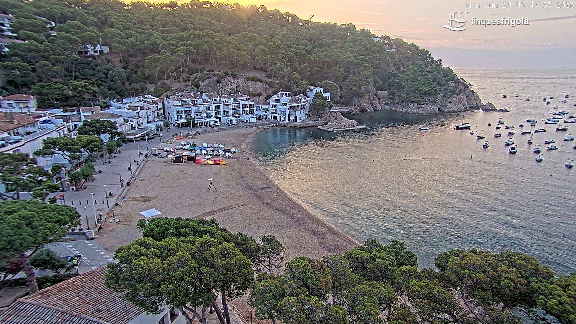 Webcam de Tamariu playa