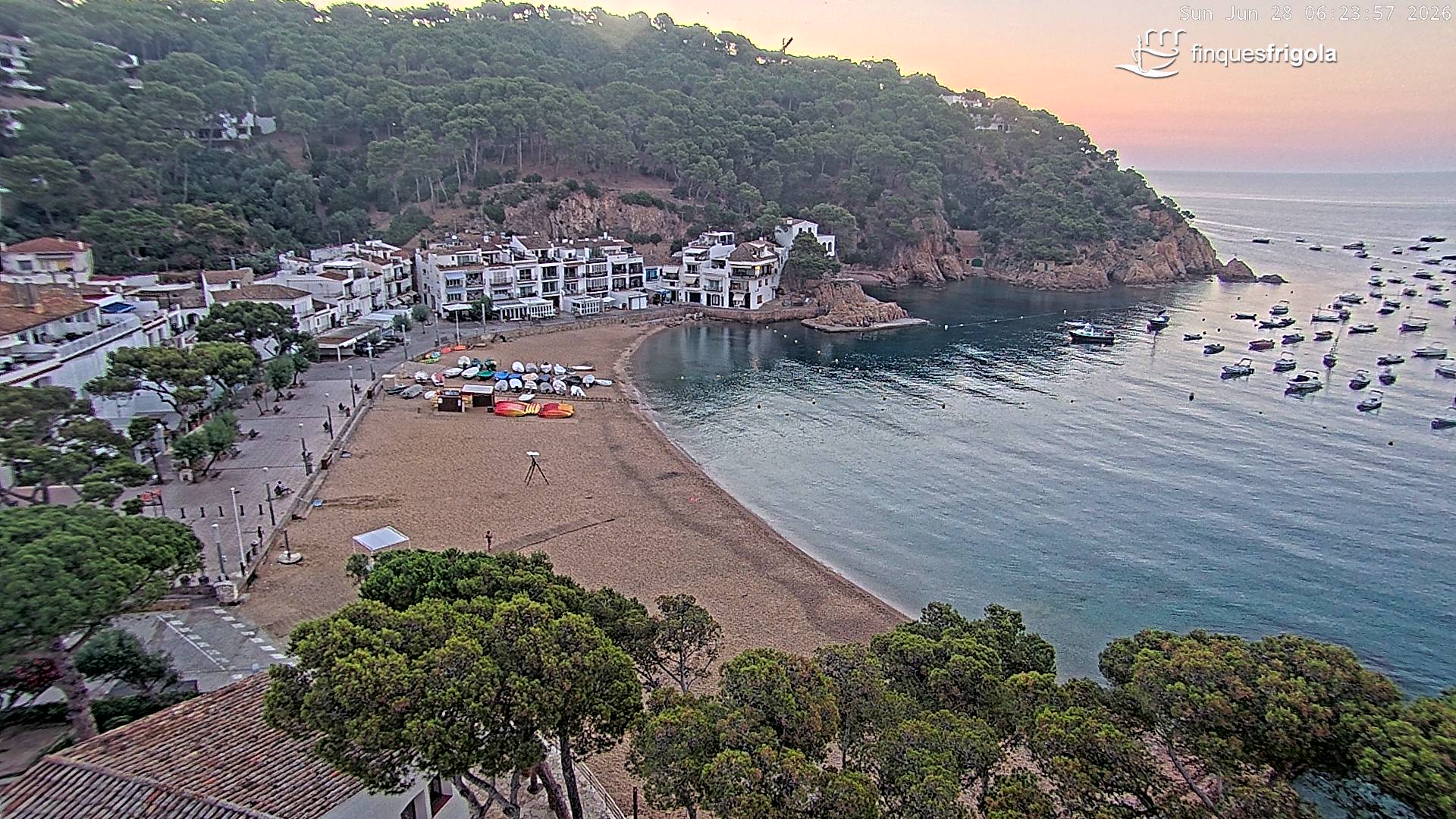 Webcam de Tamariu playa
