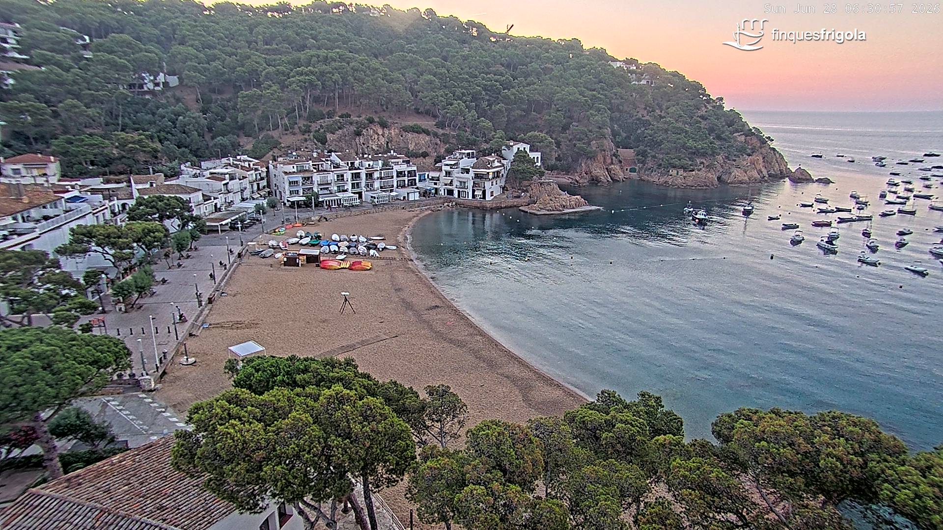 Webcam de Tamariu playa