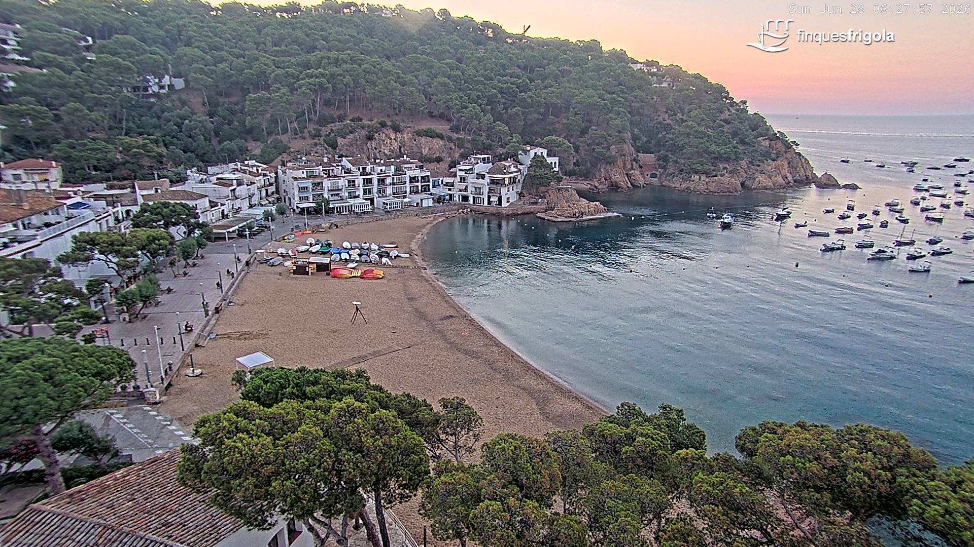 Webcam de Tamariu playa