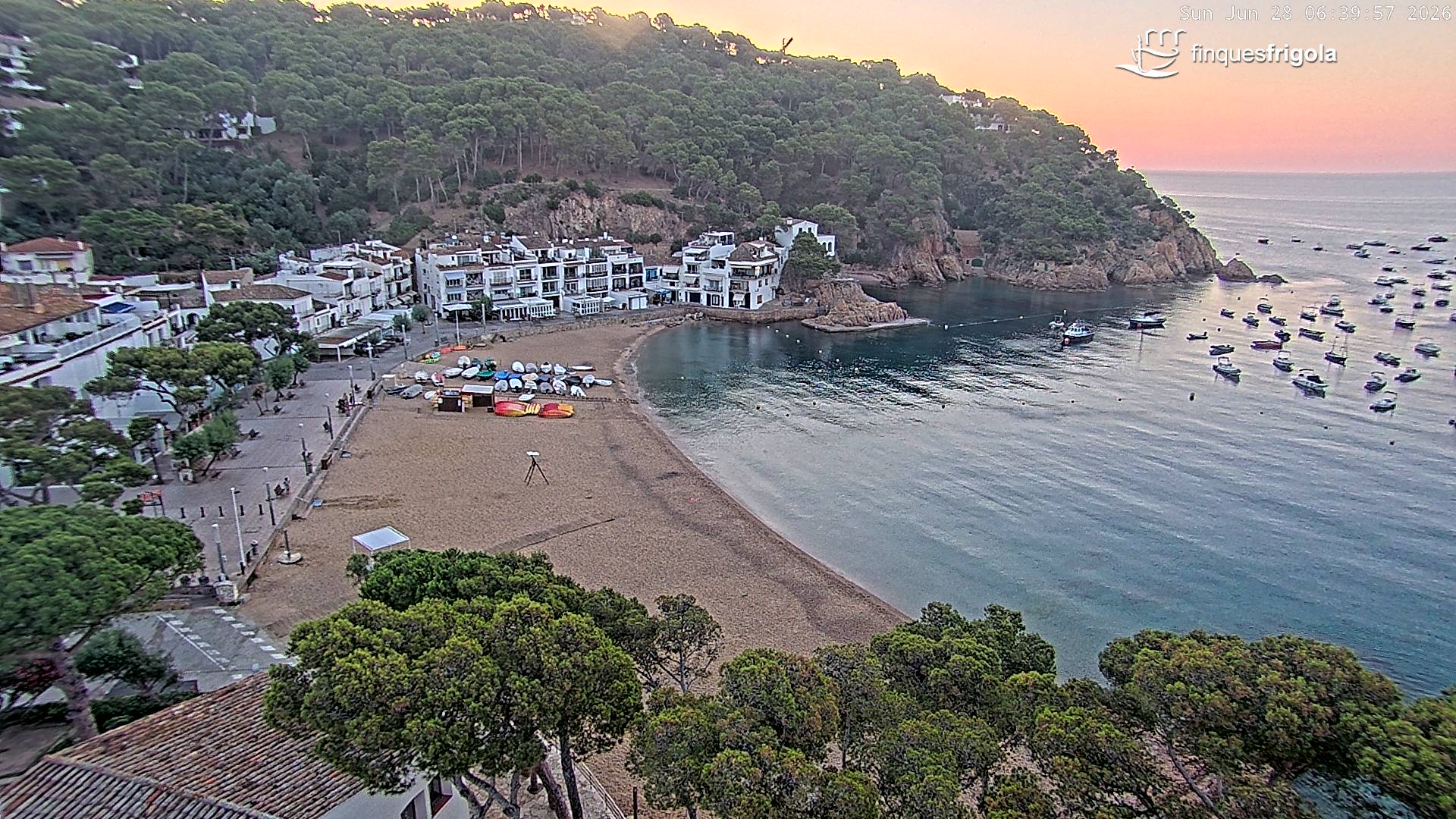 Webcam de Tamariu playa