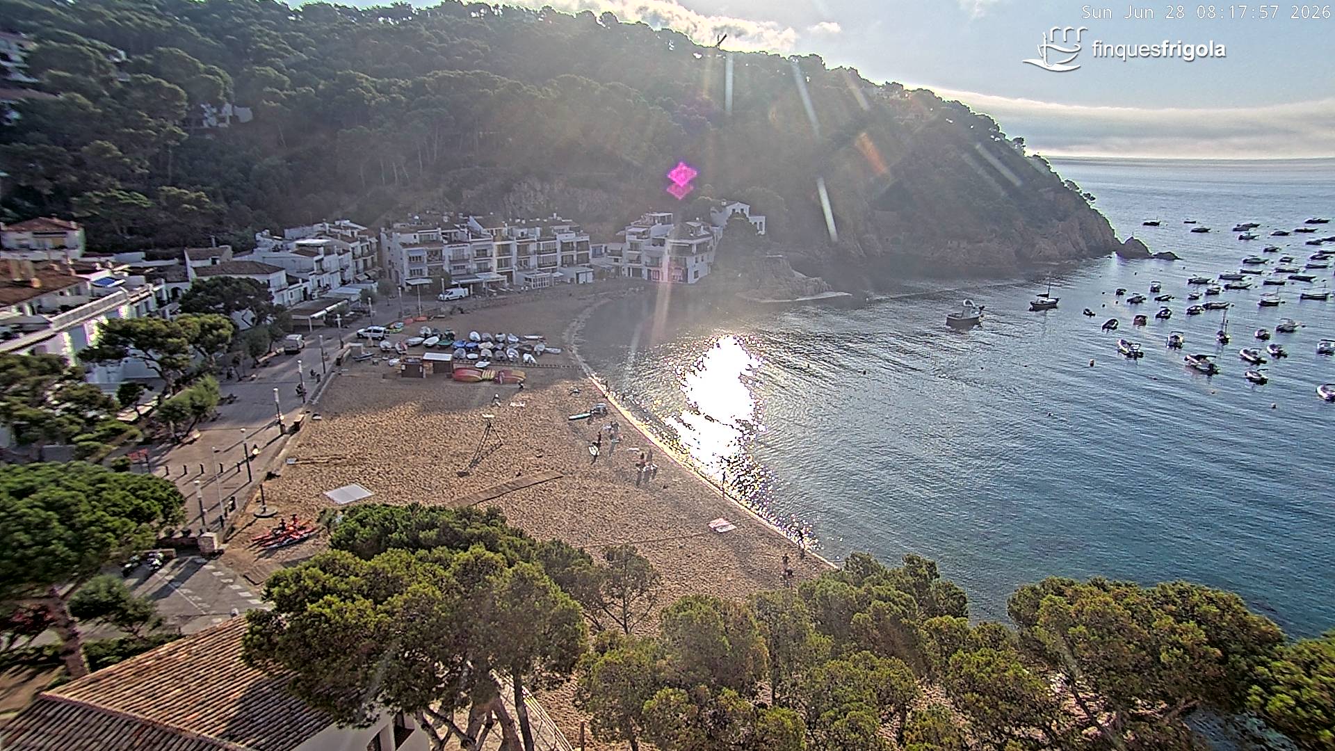 Webcam de Tamariu playa