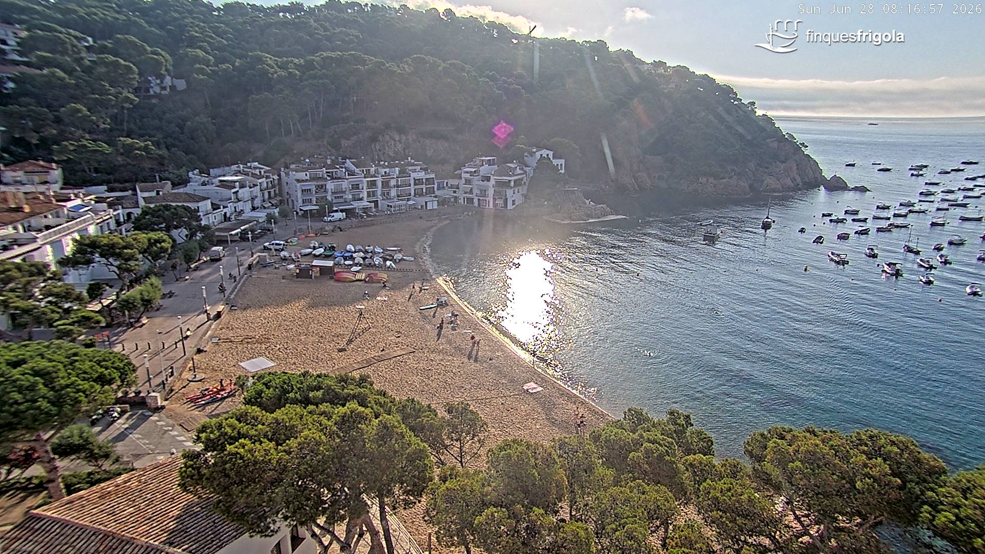Webcam de Tamariu playa