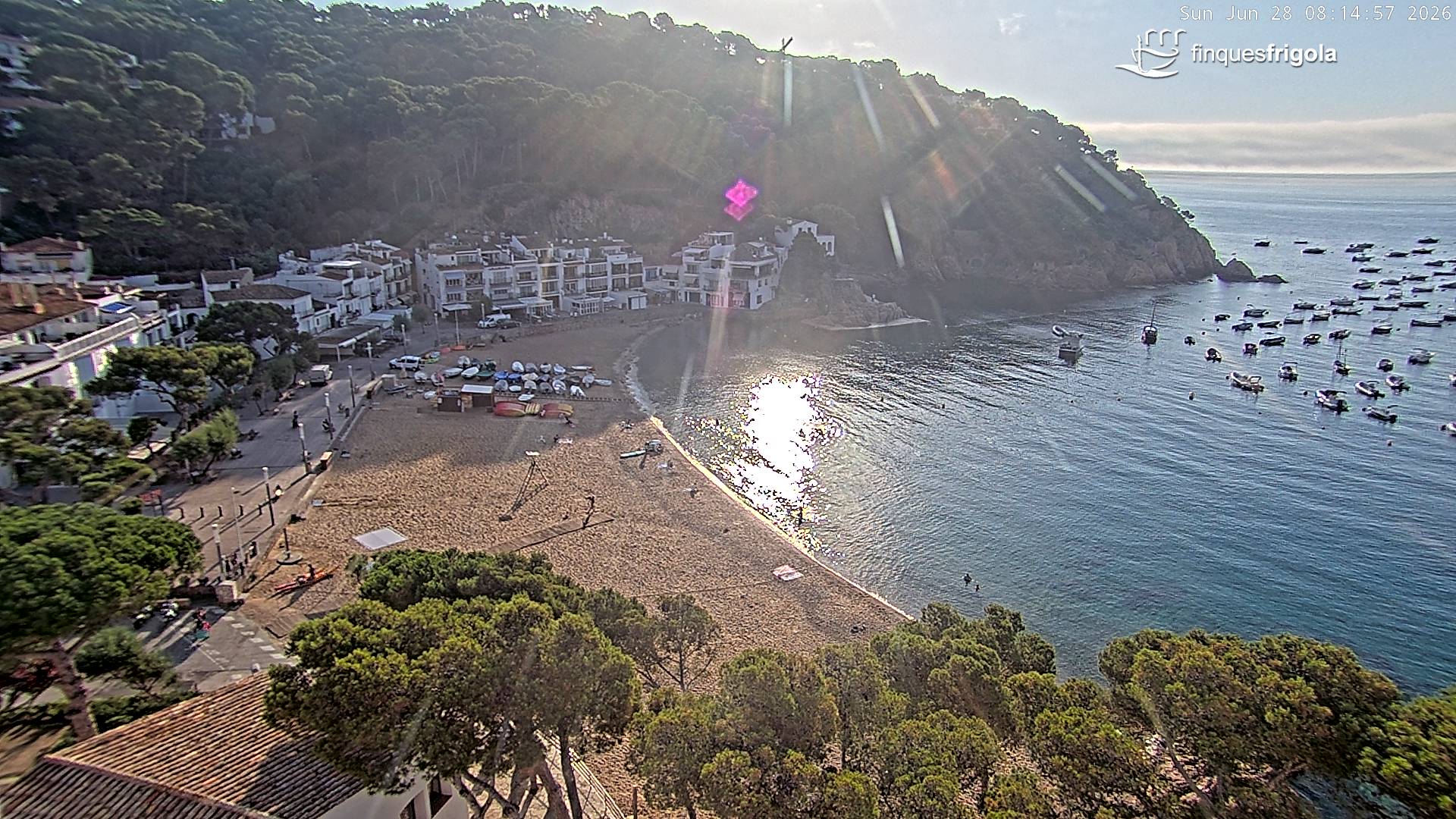 Webcam de Tamariu playa