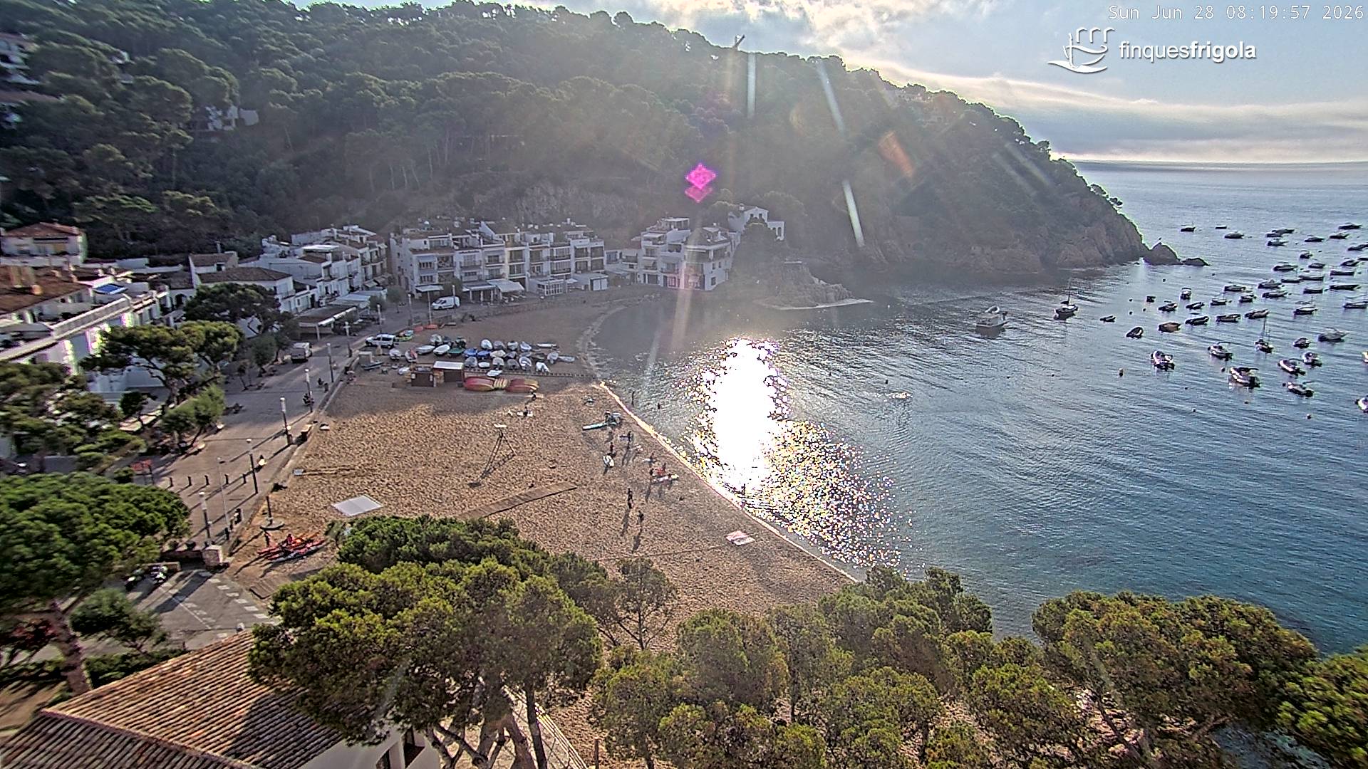 Webcam de Tamariu playa