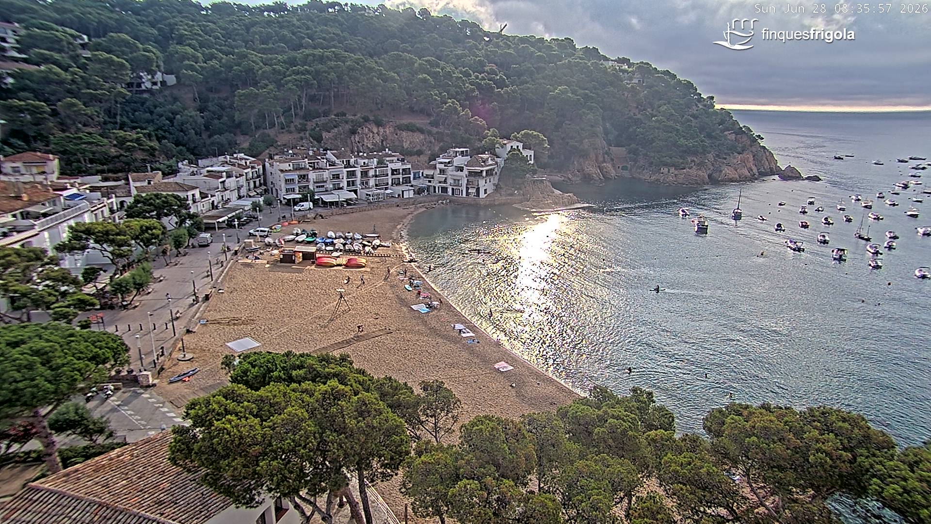 Webcam de Tamariu playa