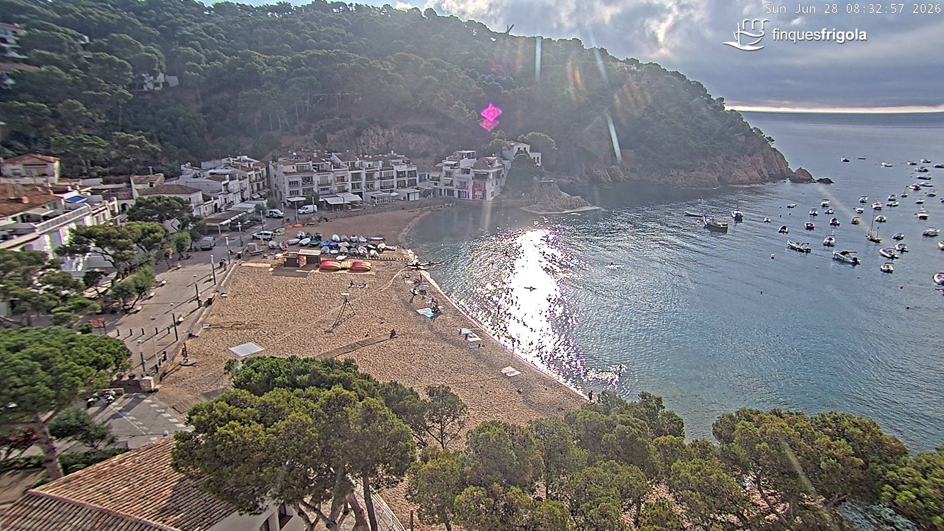 Webcam de Tamariu playa