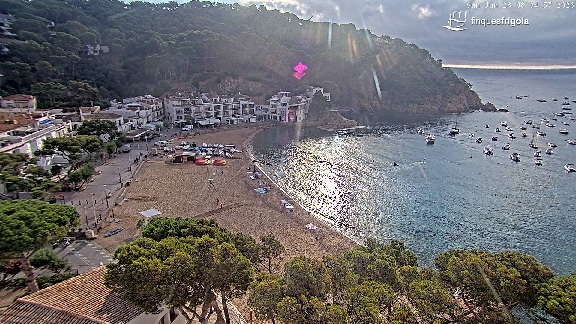 Webcam de Tamariu playa