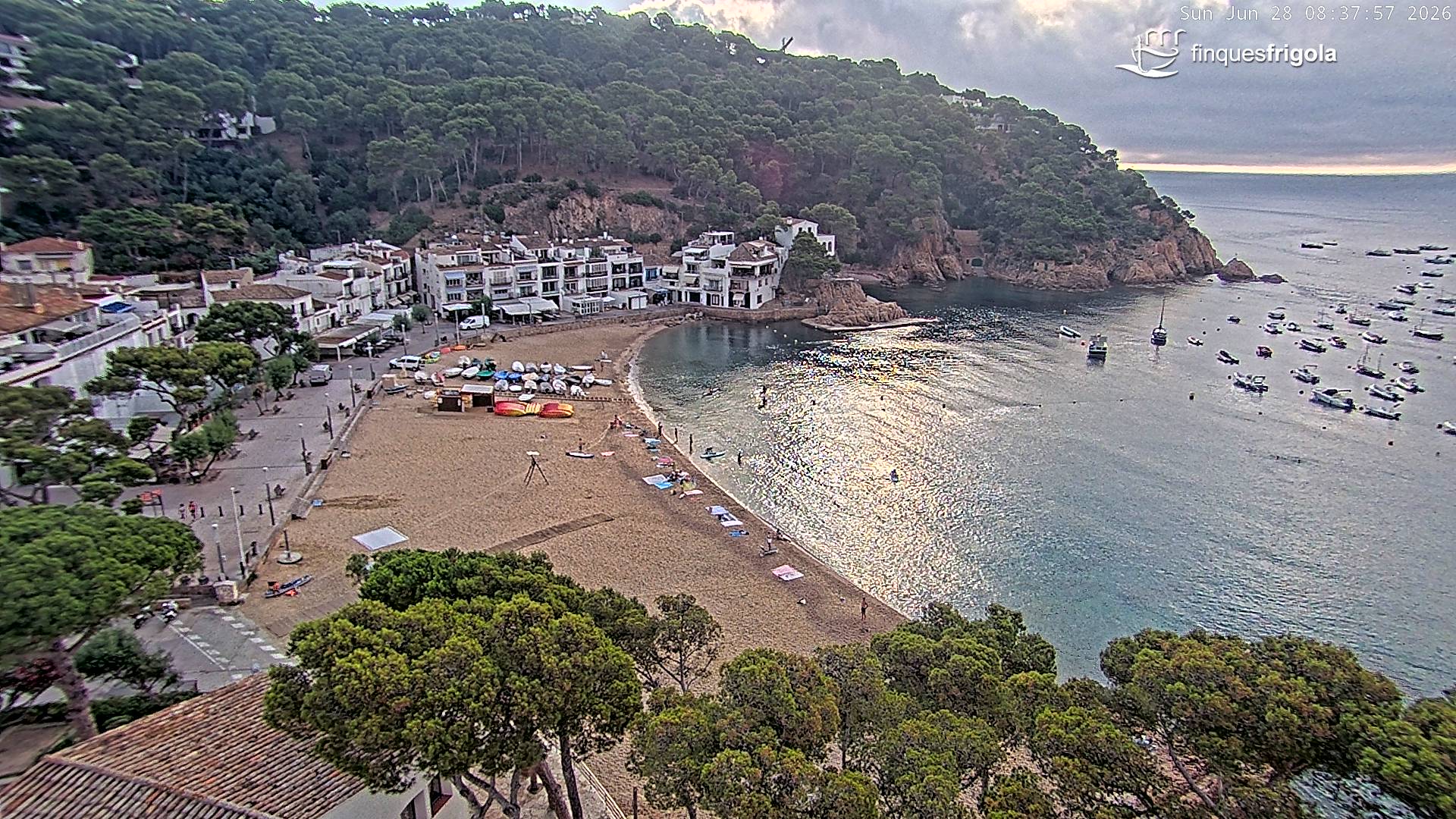 Webcam de Tamariu playa