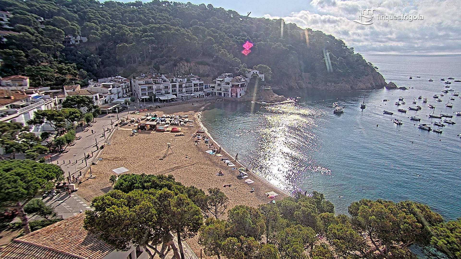 Webcam de Tamariu playa