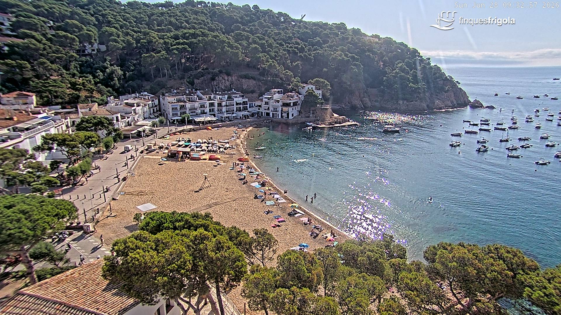 Webcam de Tamariu playa