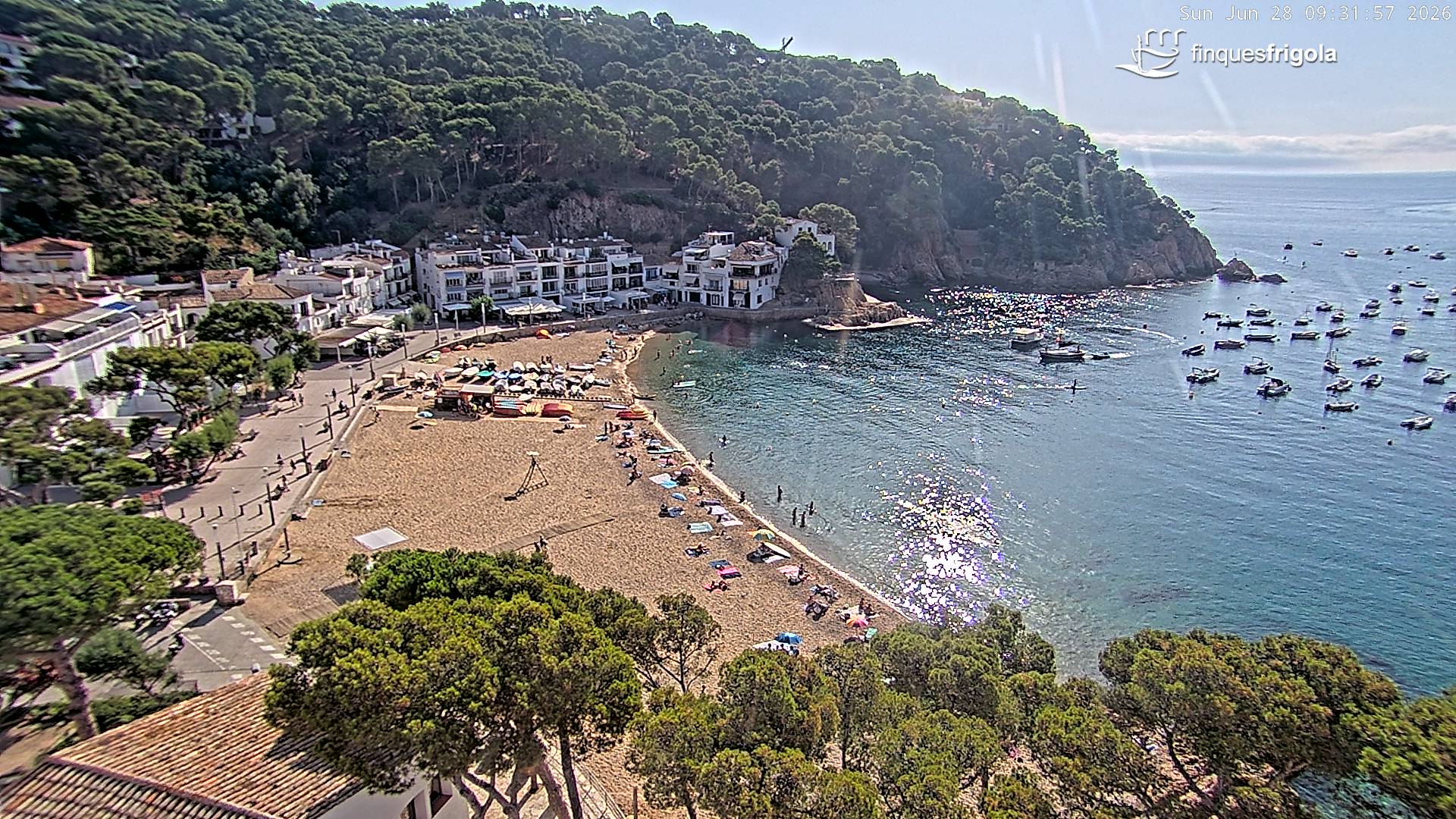 Webcam de Tamariu playa