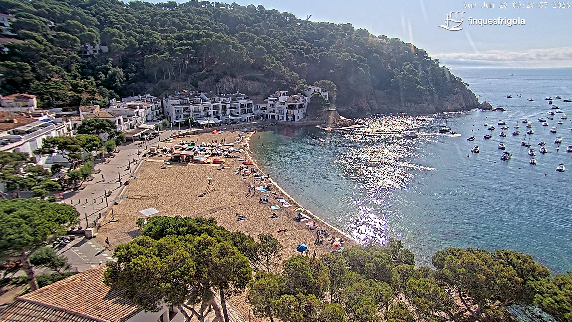 Webcam de Tamariu playa