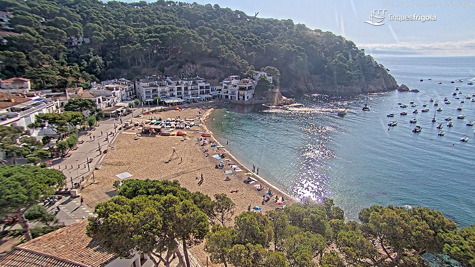 Webcam de Tamariu playa