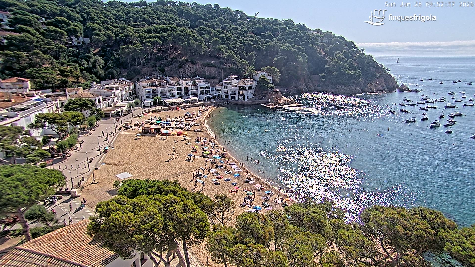 Webcam de Tamariu playa