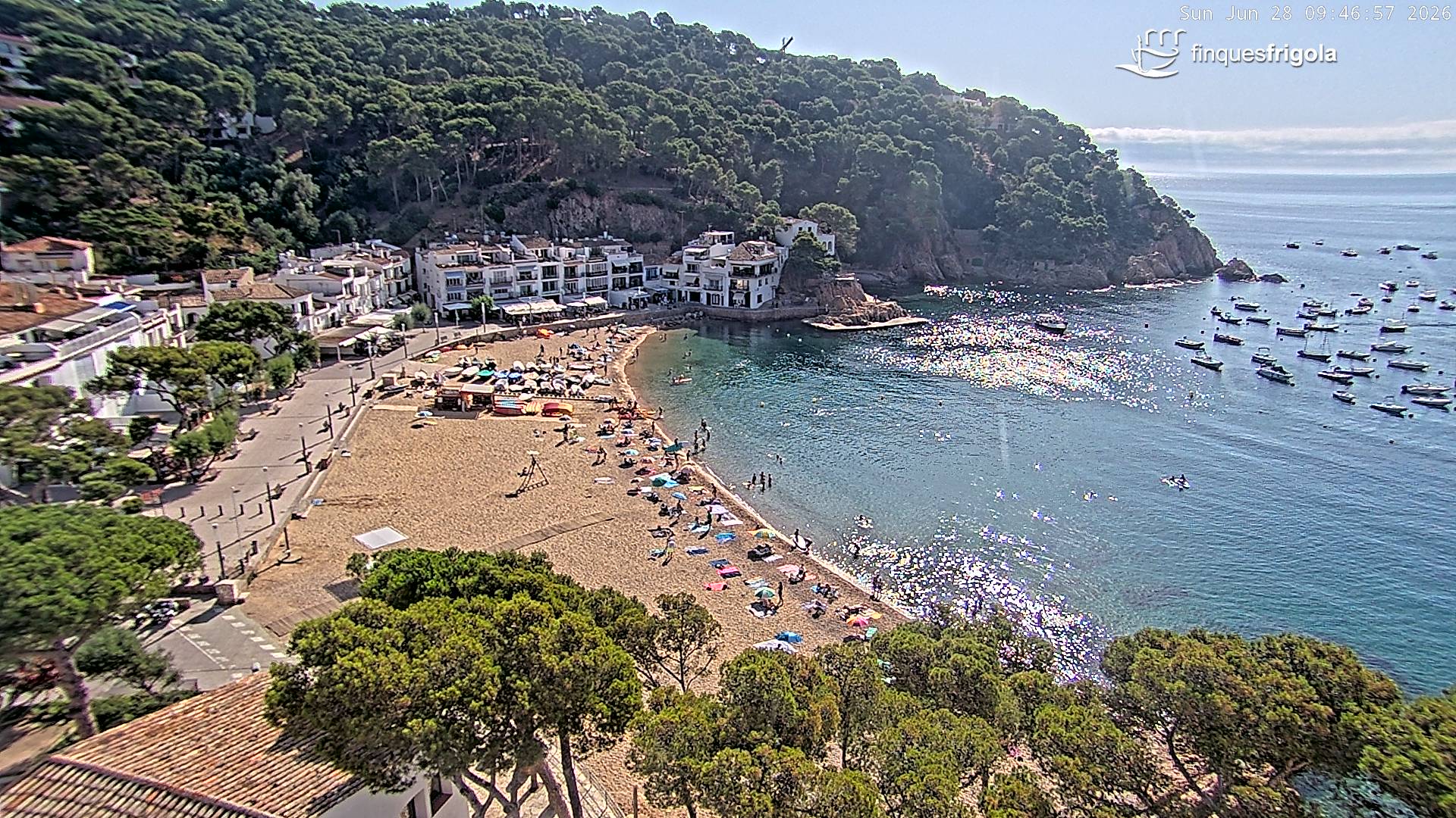 Webcam de Tamariu playa
