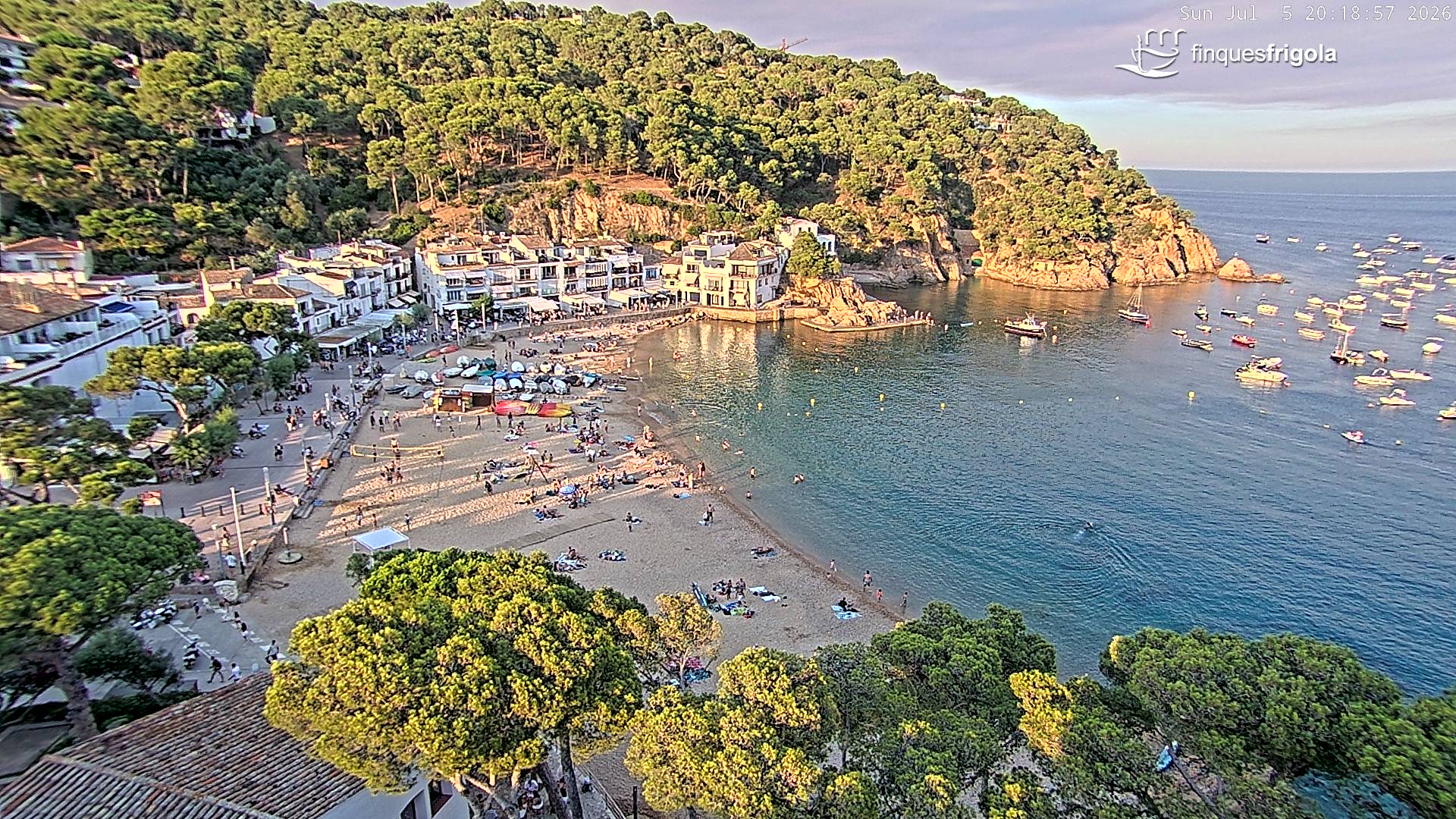 Webcam de Tamariu playa