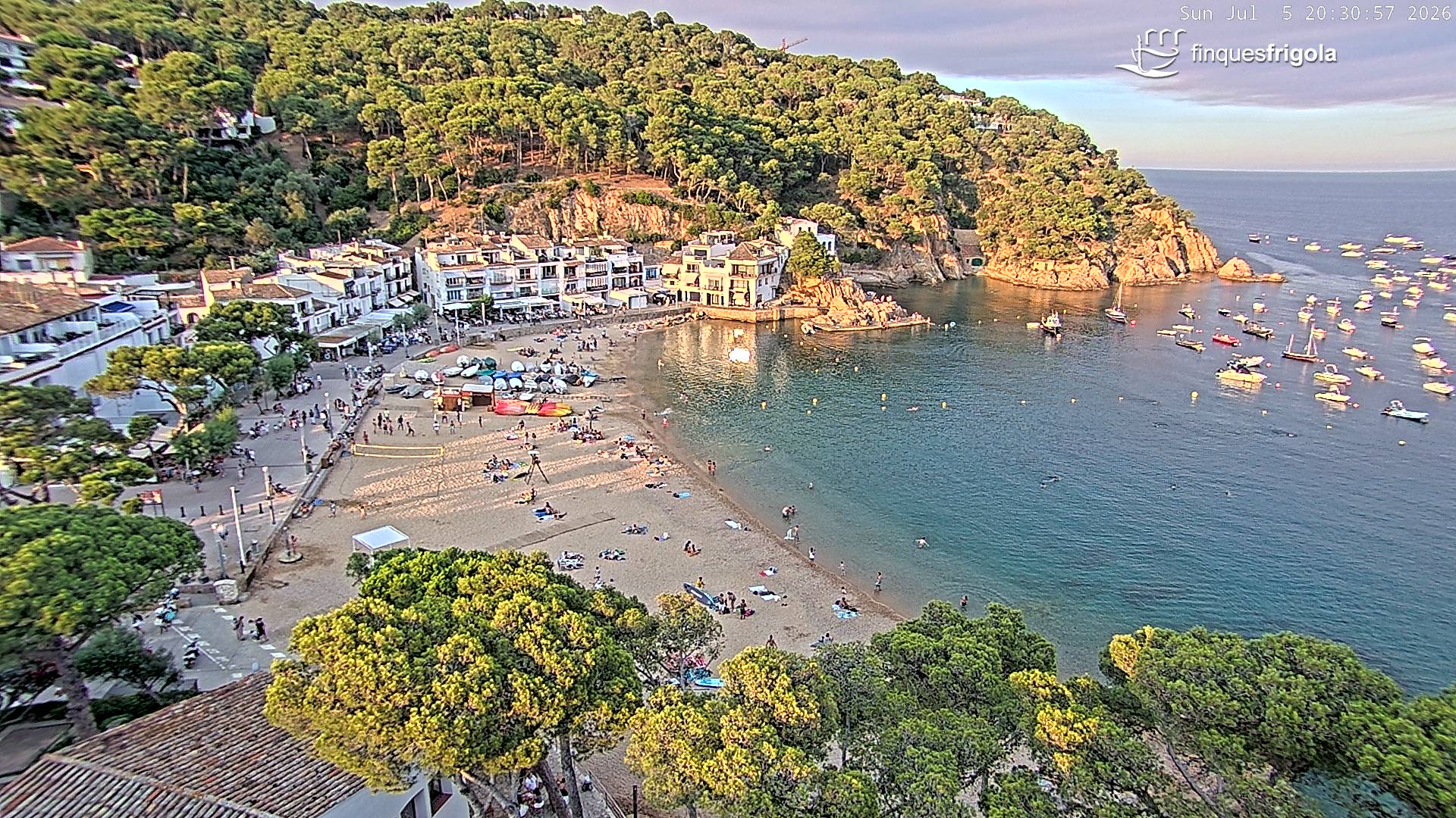 Webcam de Tamariu playa