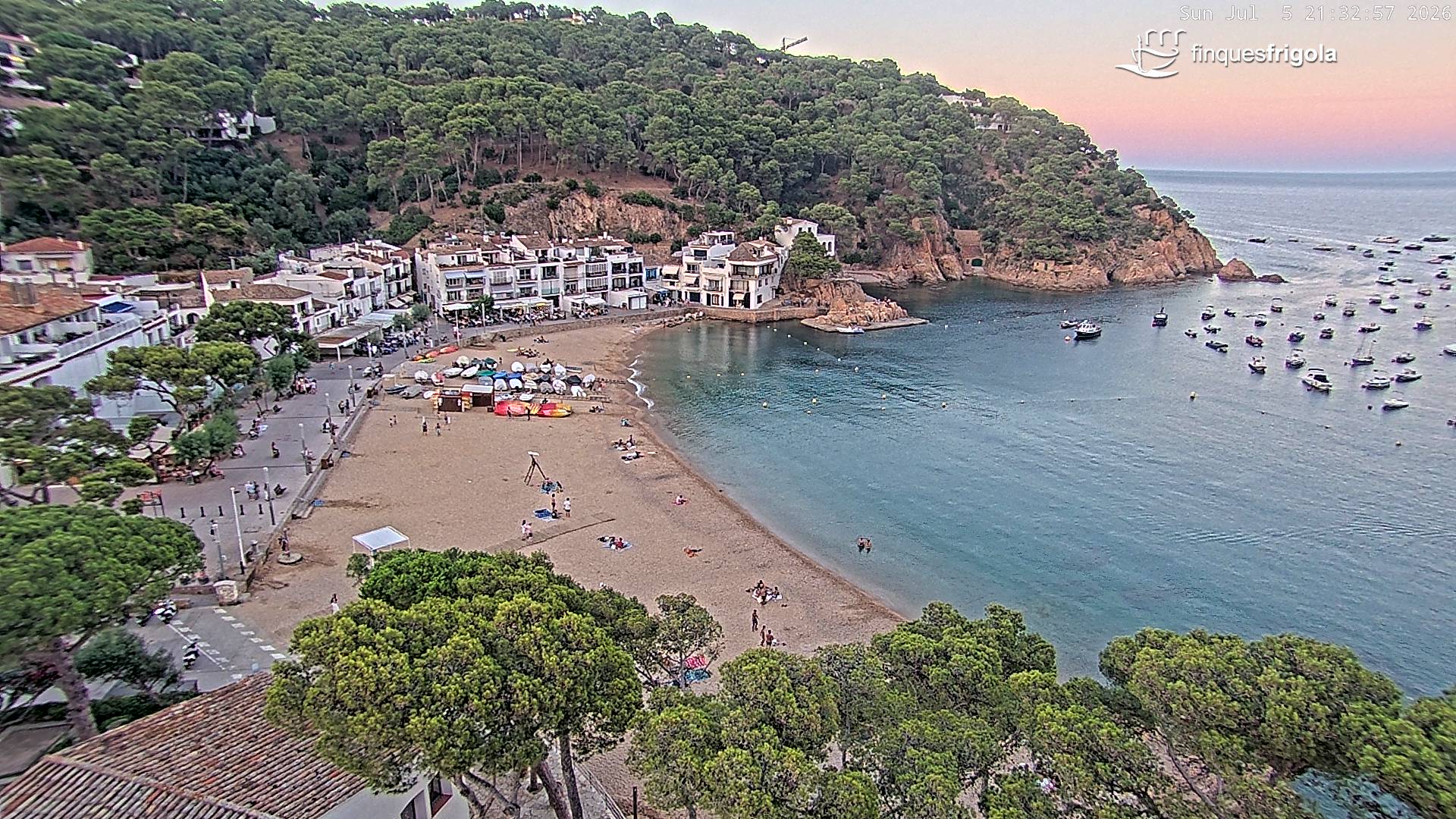 Webcam de Tamariu playa