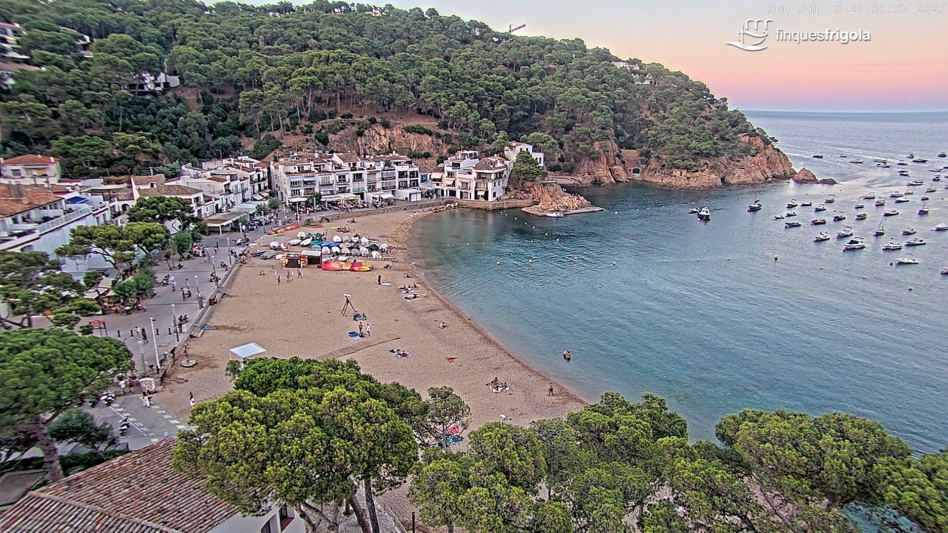 Webcam de Tamariu playa