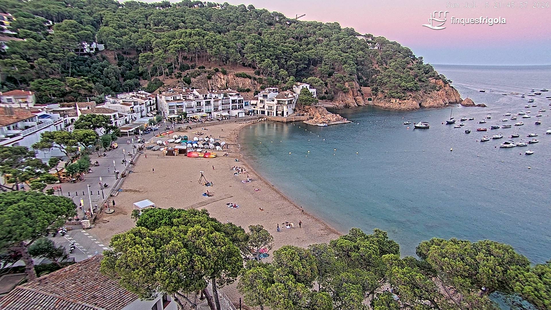 Webcam de Tamariu playa