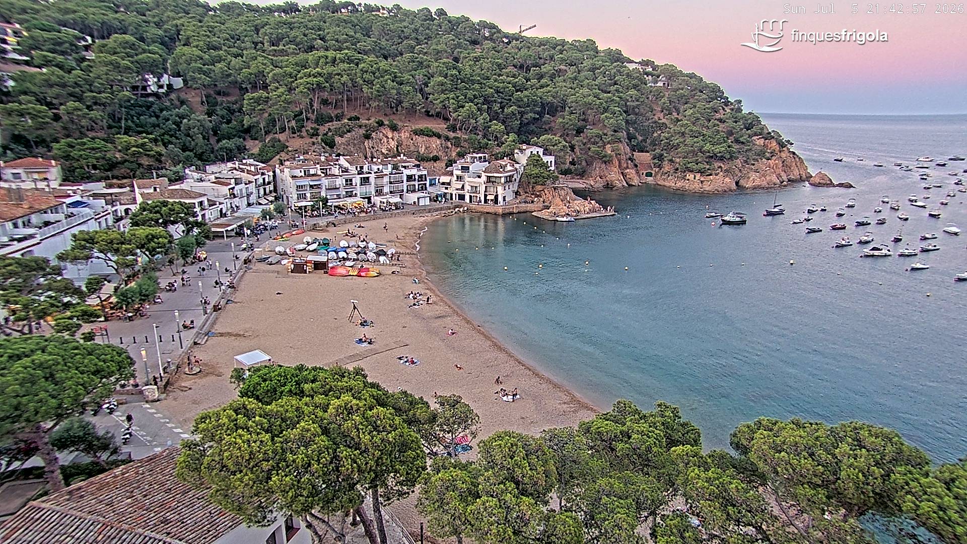 Webcam de Tamariu playa
