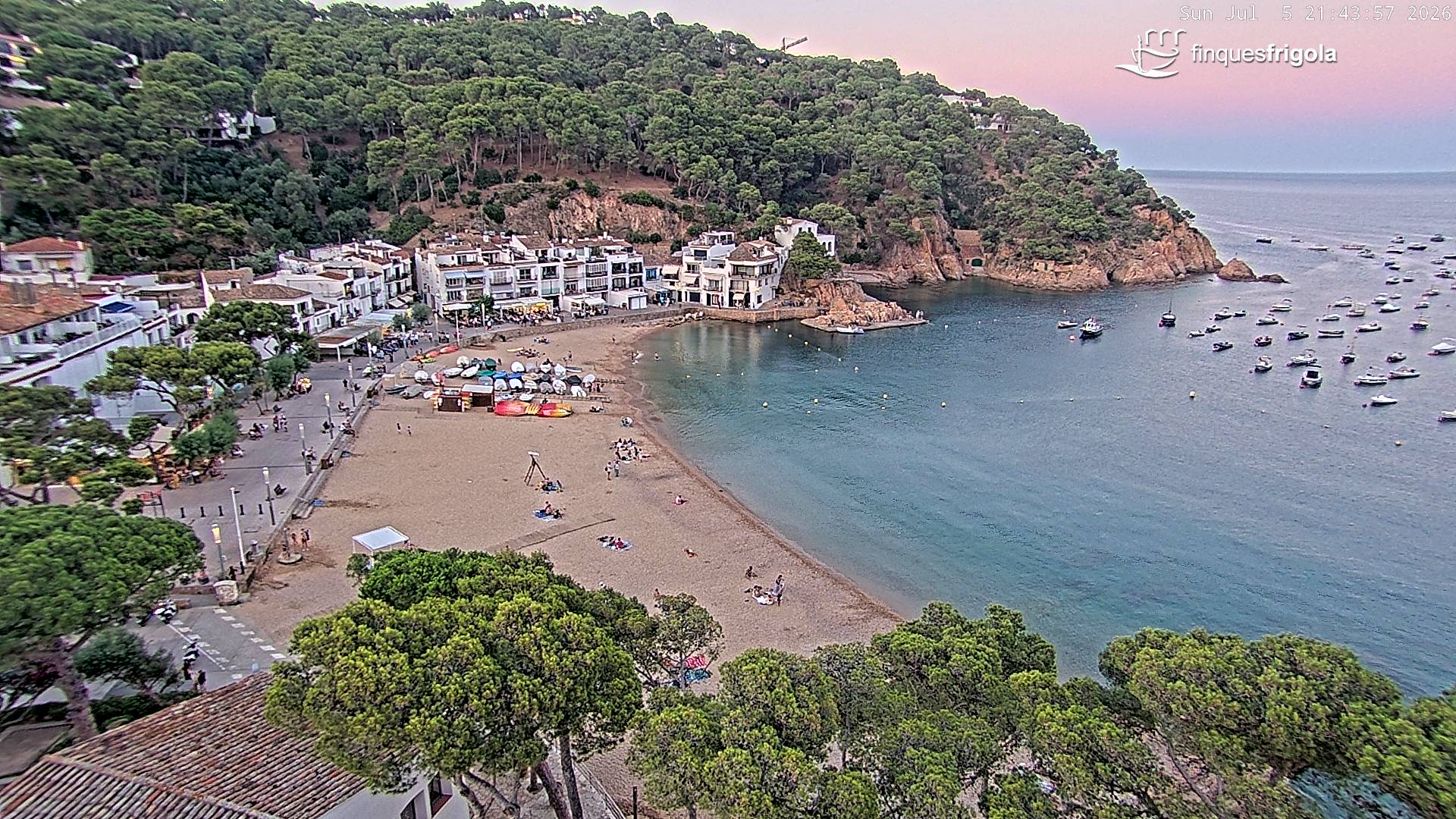 Webcam de Tamariu playa