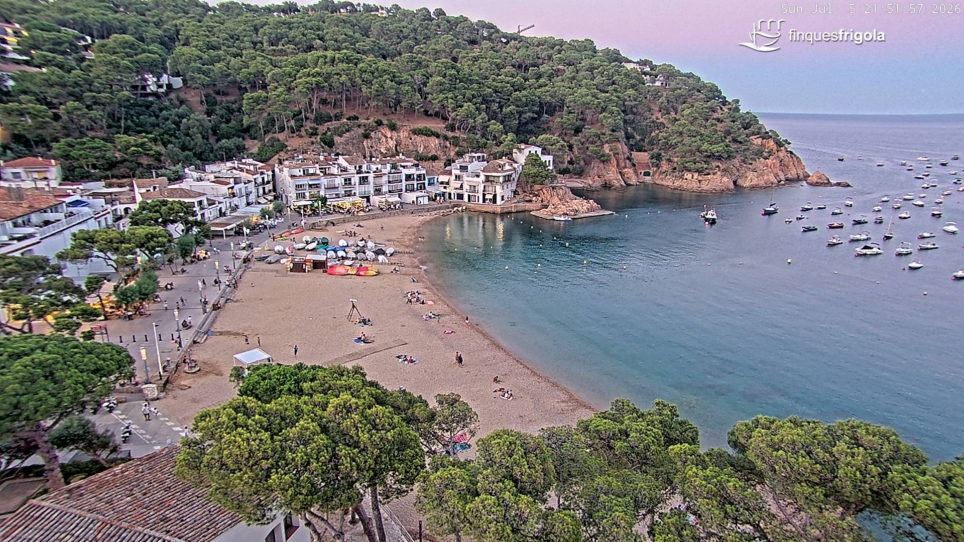 Webcam de Tamariu playa