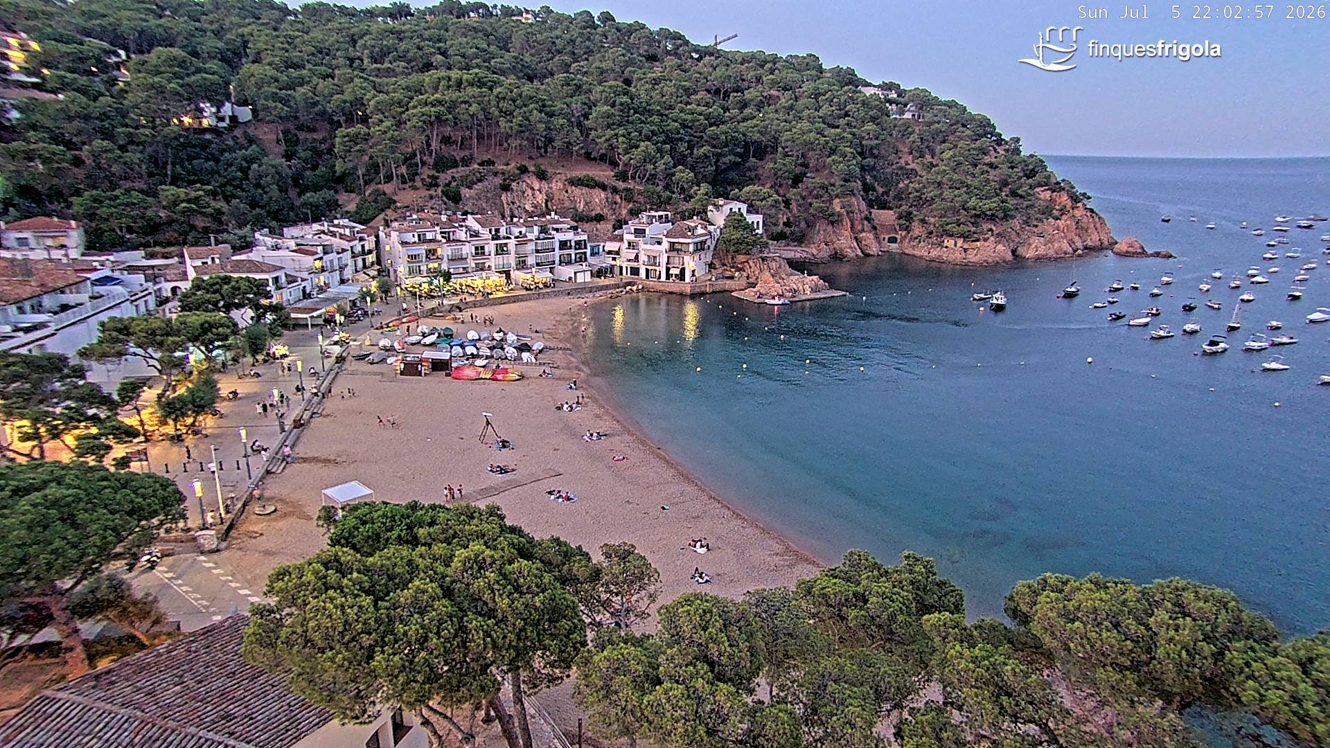 Webcam de Tamariu playa