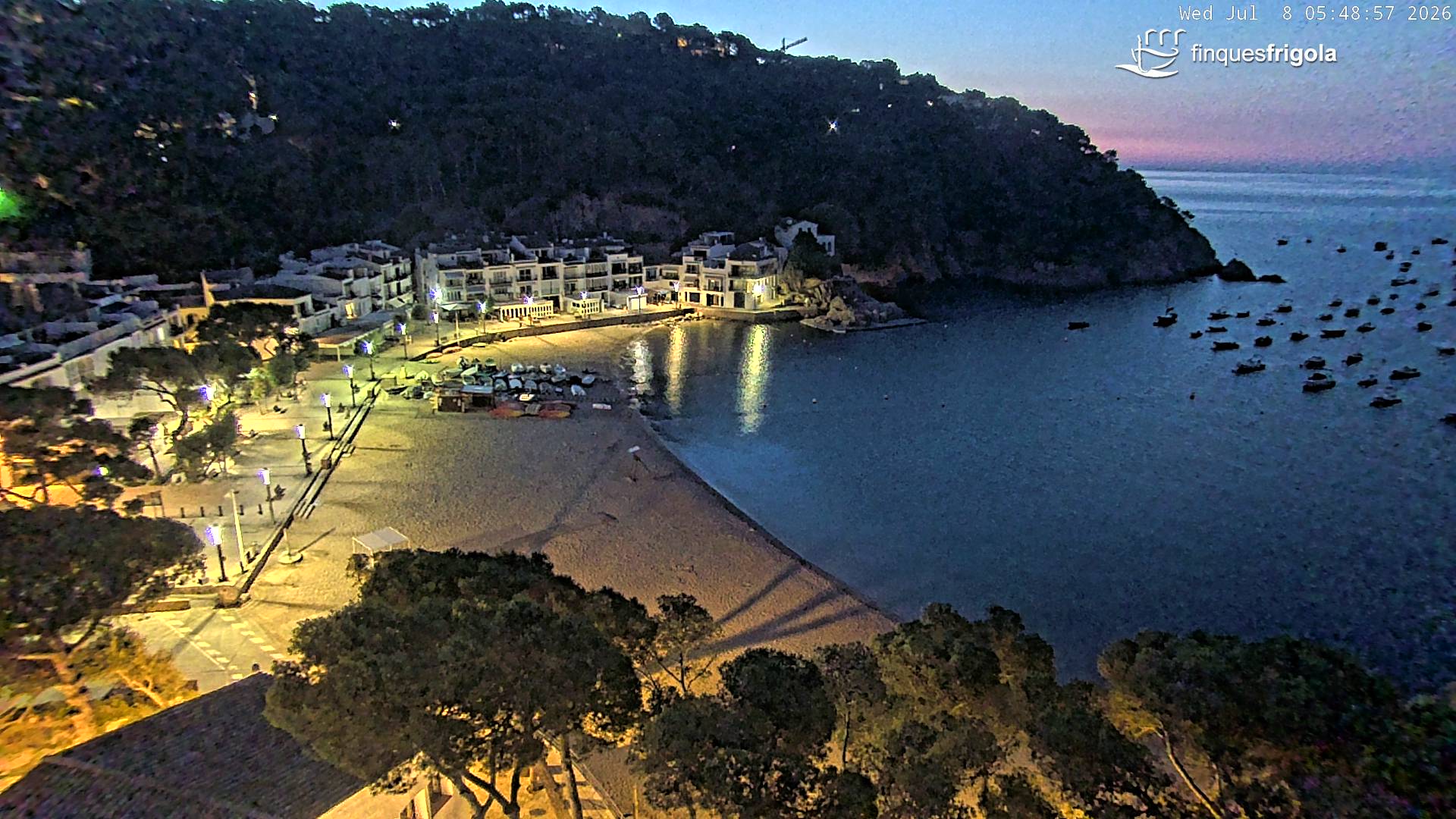 Webcam de Tamariu playa