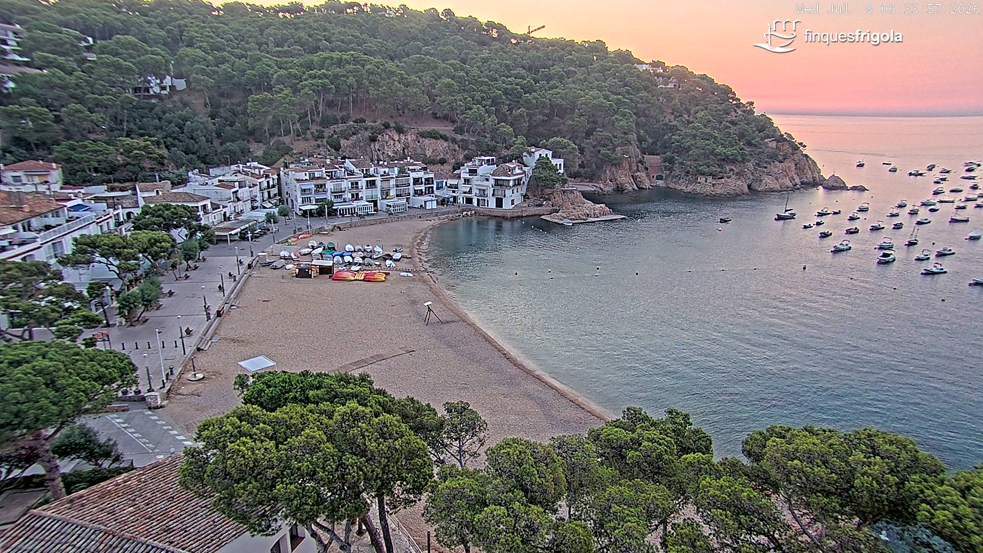 Webcam de Tamariu playa