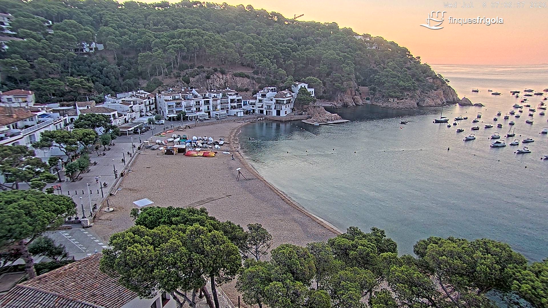 Webcam de Tamariu playa