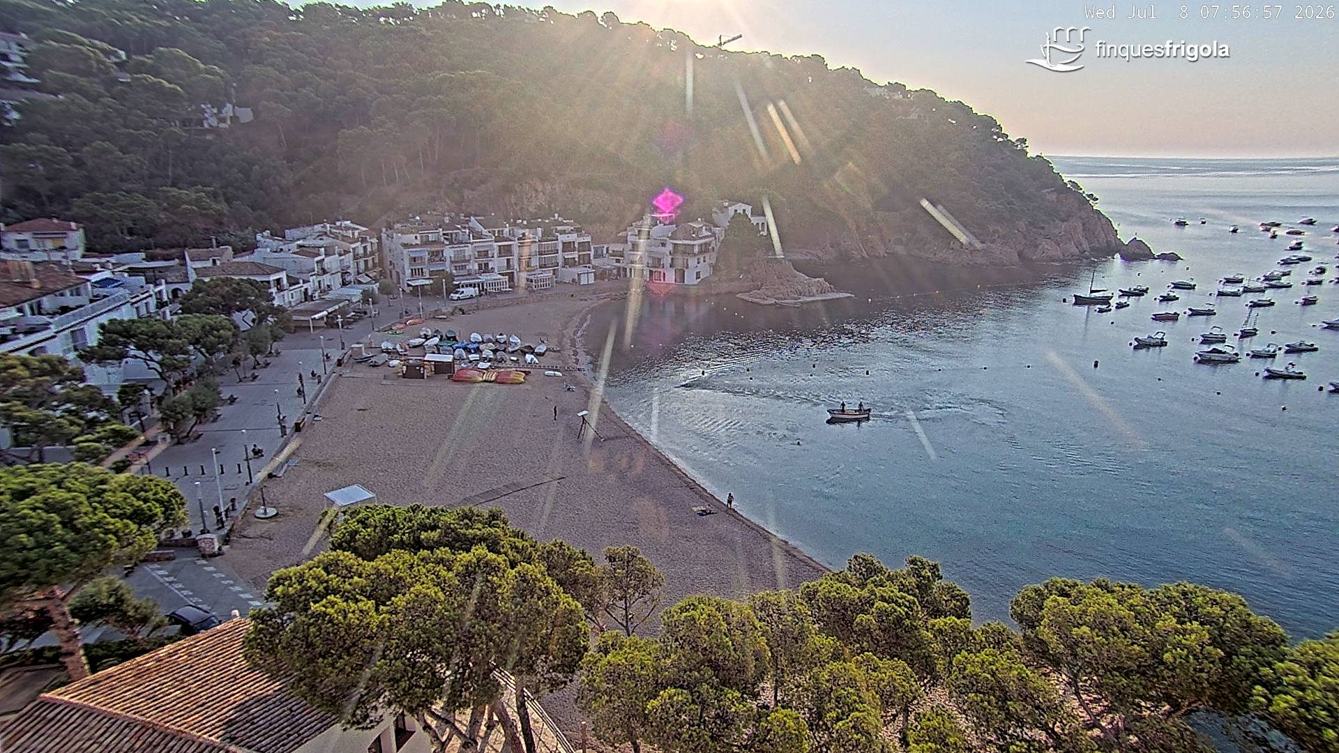 Webcam de Tamariu playa