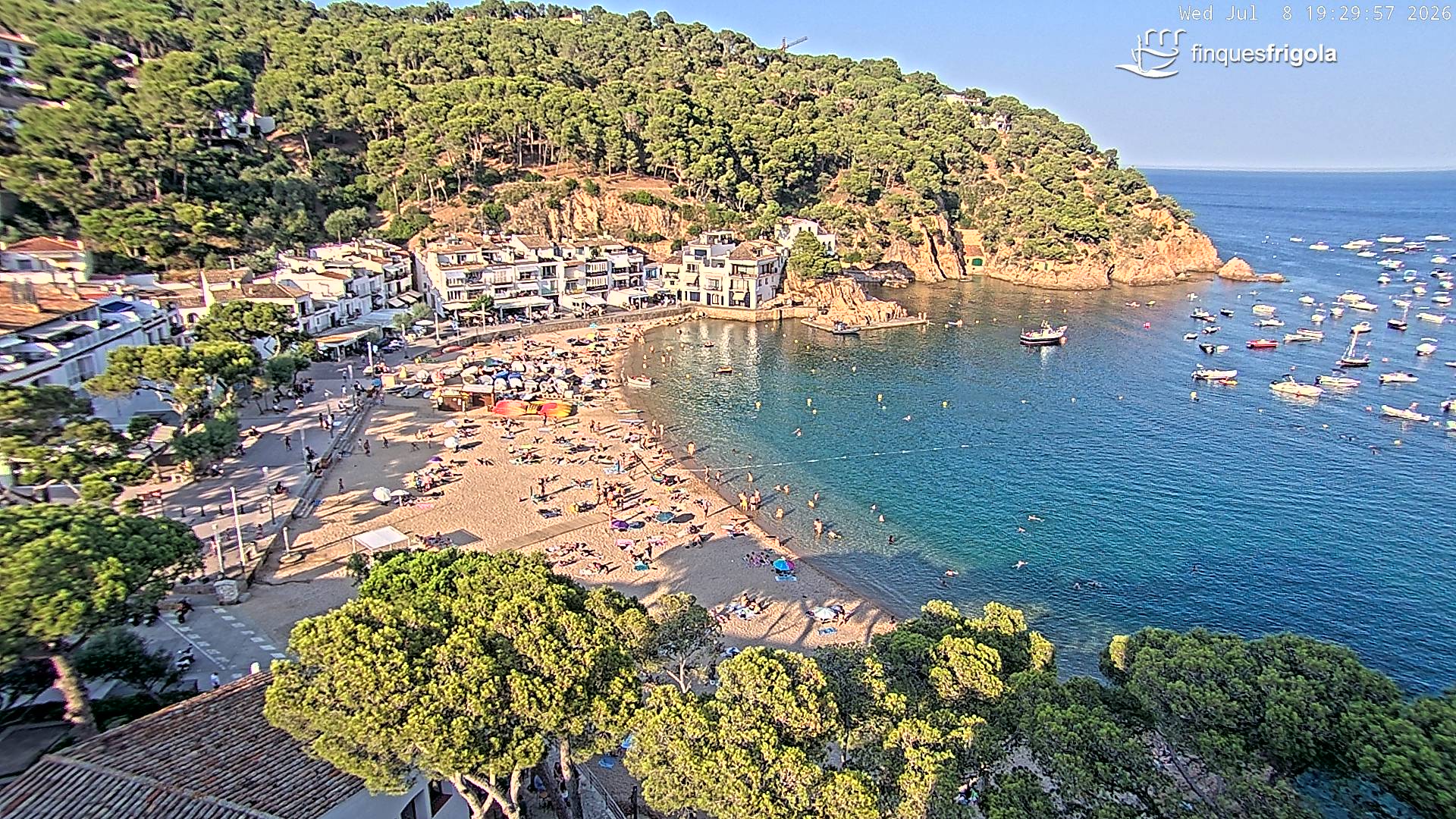 Webcam de Tamariu playa