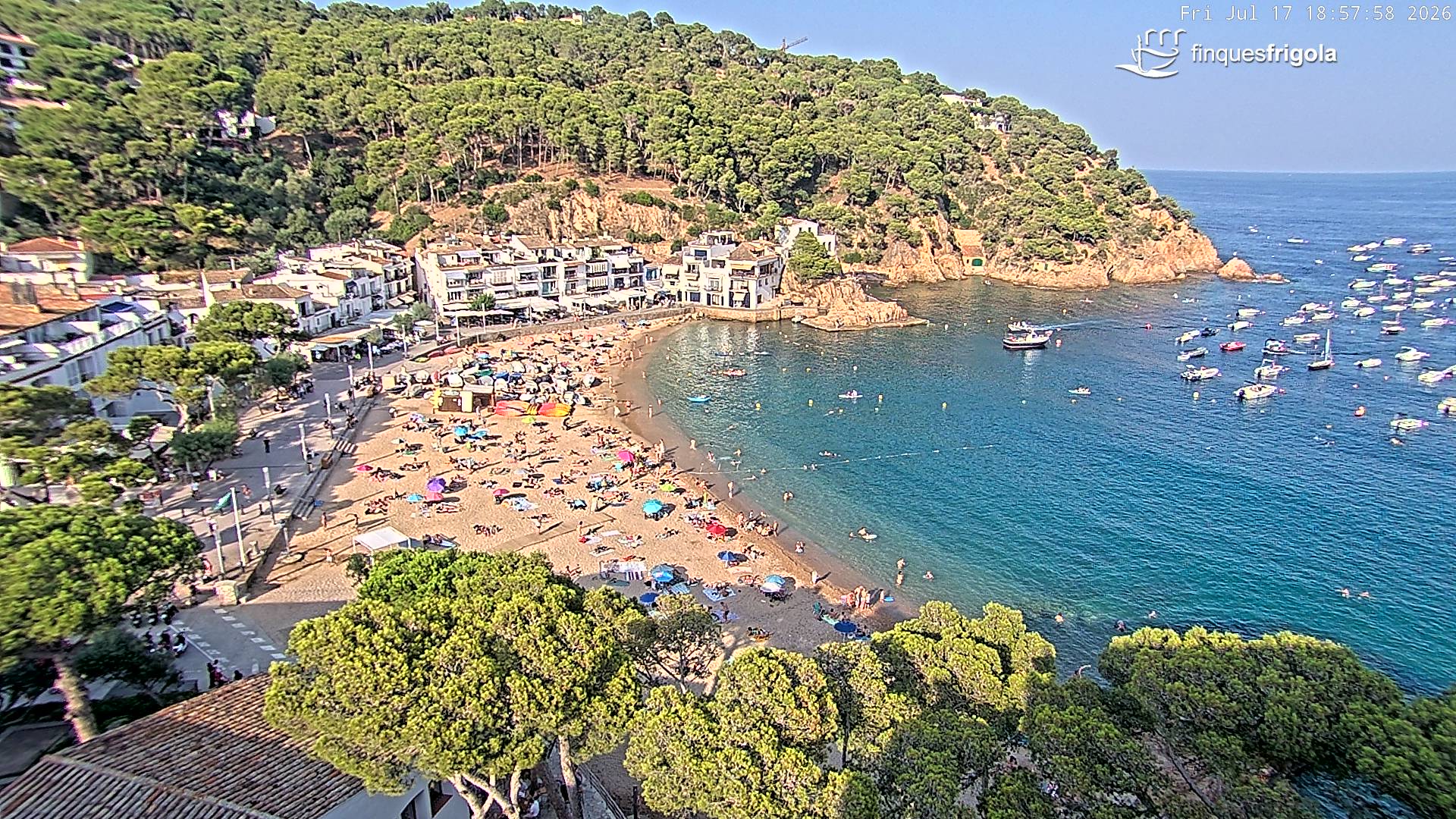 Webcam de Tamariu playa