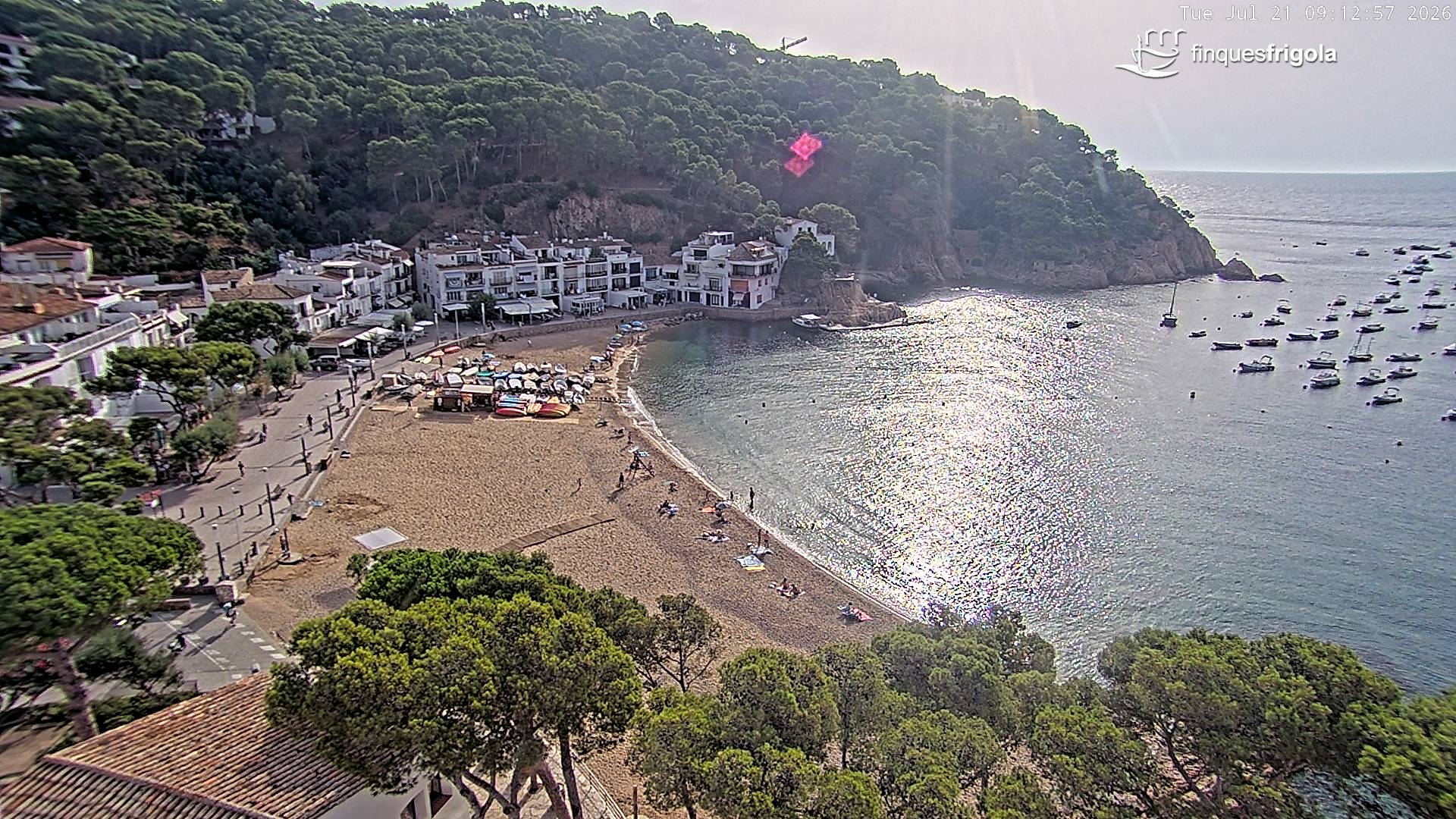 Webcam de Tamariu playa