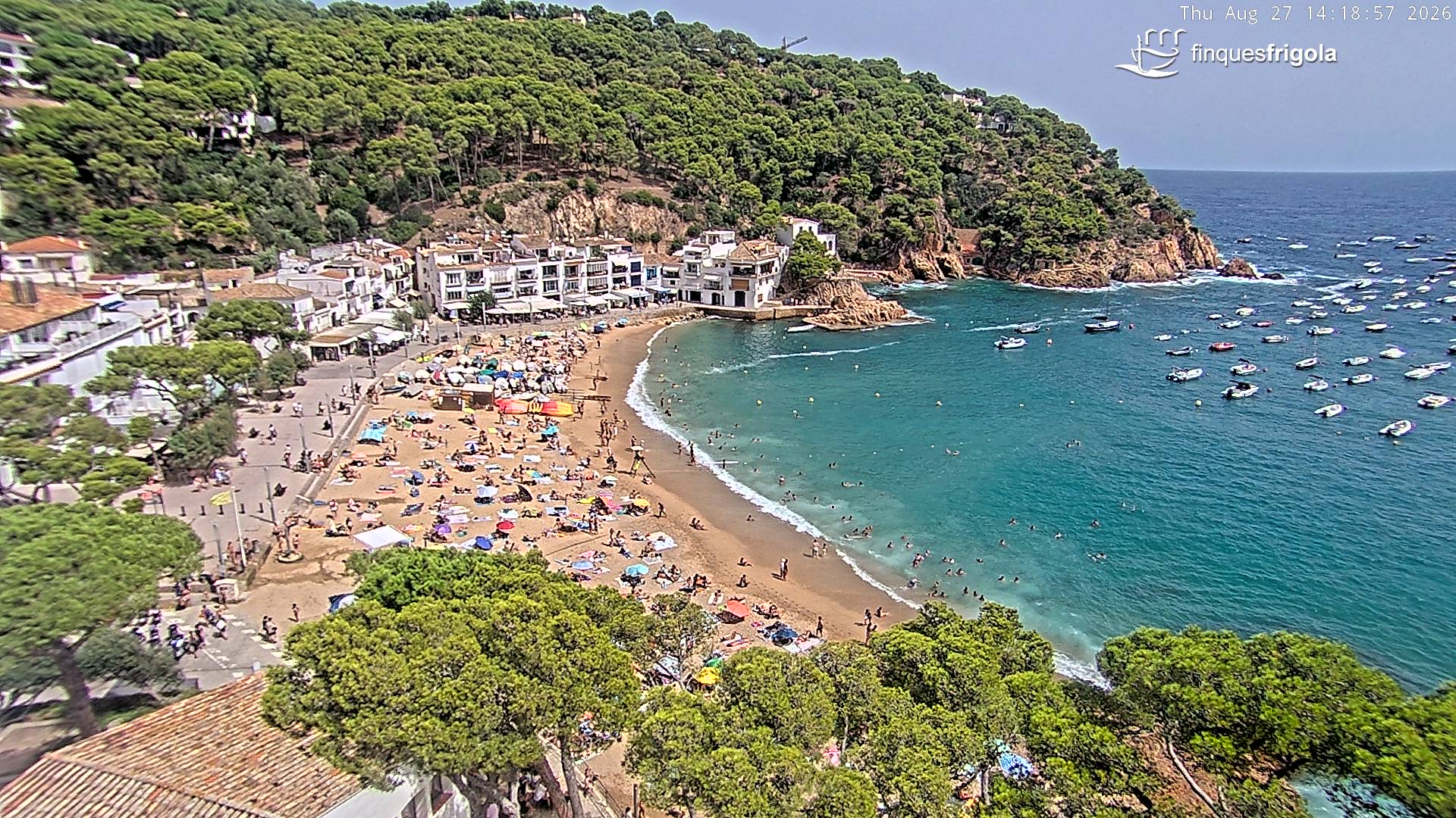 Webcam de Tamariu playa