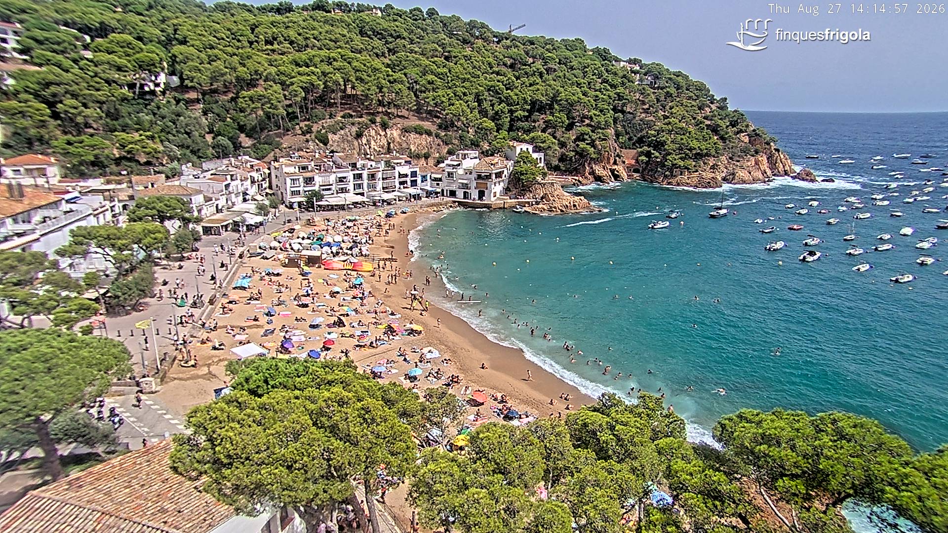 Webcam de Tamariu playa